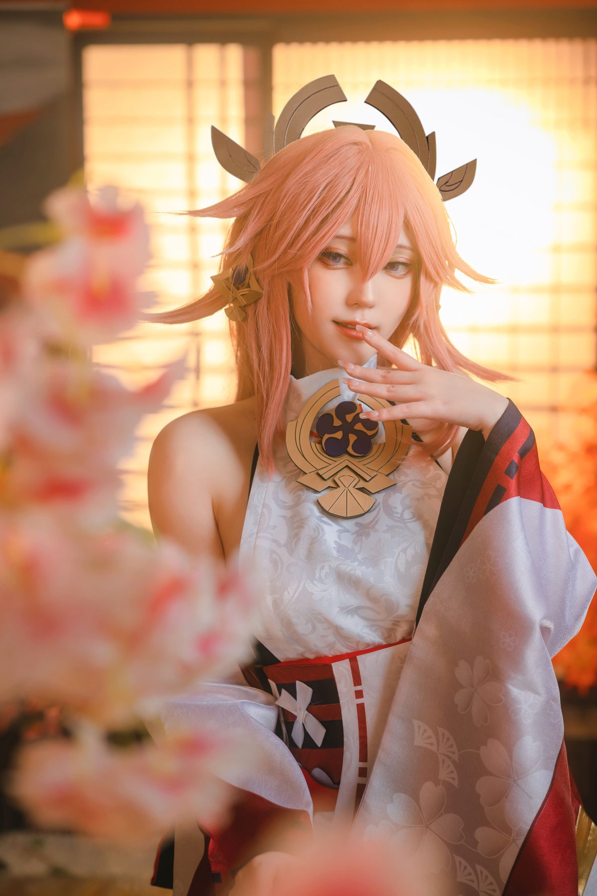 蛋黄mayo 八重神子 COS写真