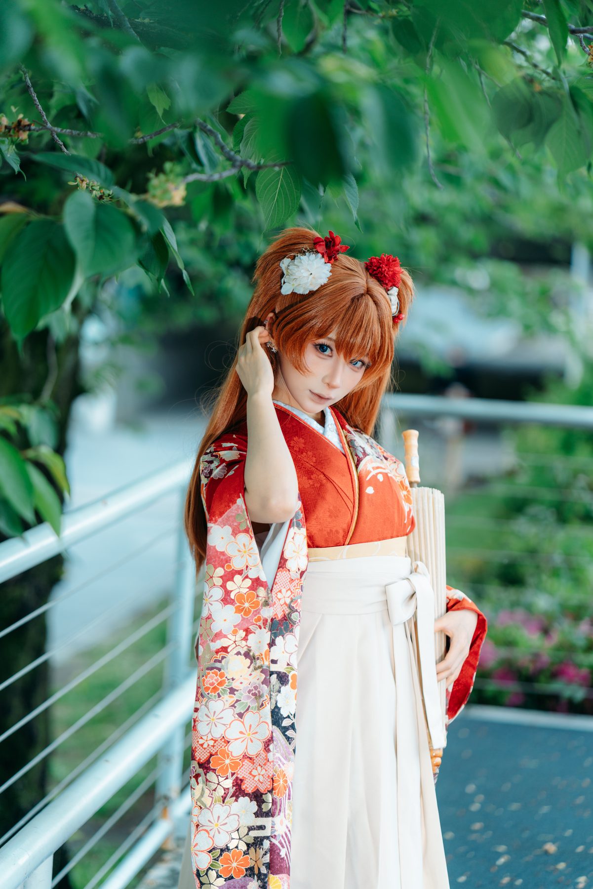 蠢沫沫 EVA明日香和服 COS写真