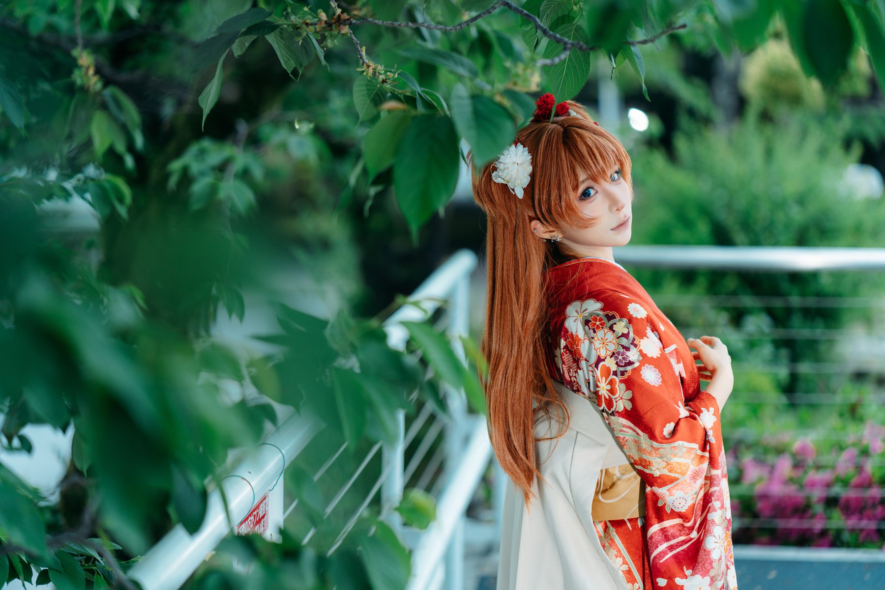 蠢沫沫 EVA明日香和服 COS写真