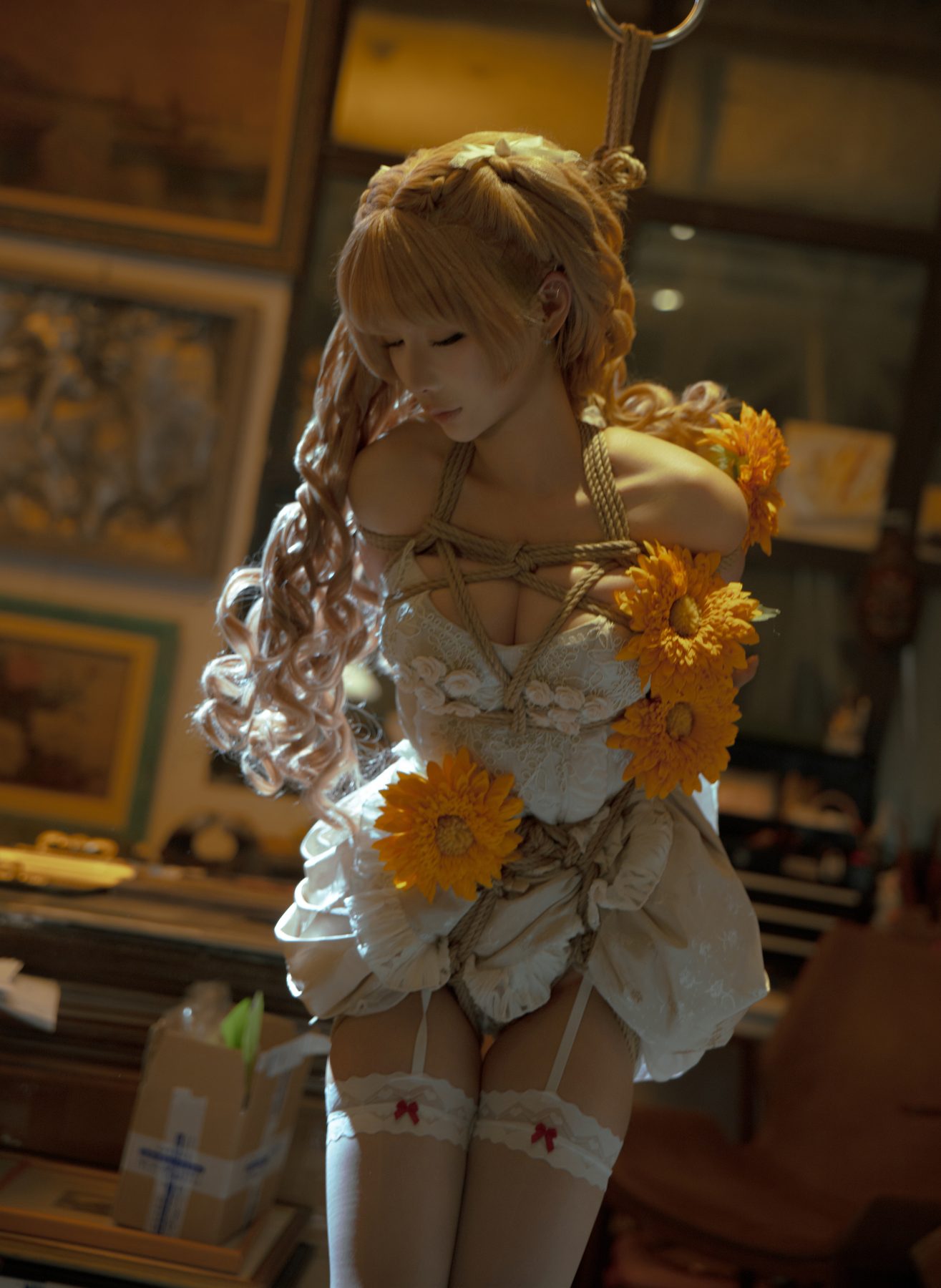 蠢沫沫 cosplay写真_向日葵绳合集 | 蠢沫沫 COS向日葵绳全套图包 [17P-409.1M]