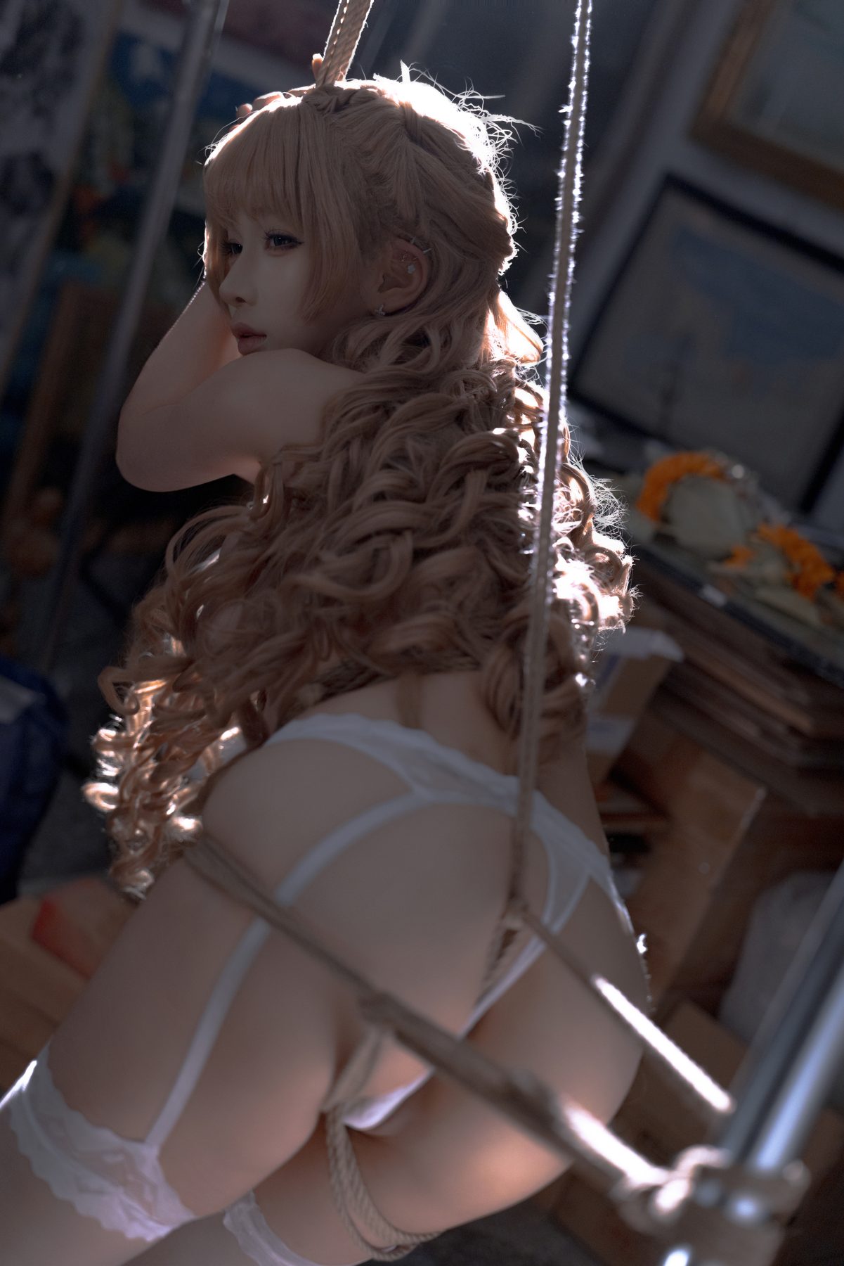 蠢沫沫 向日葵绳 COS写真