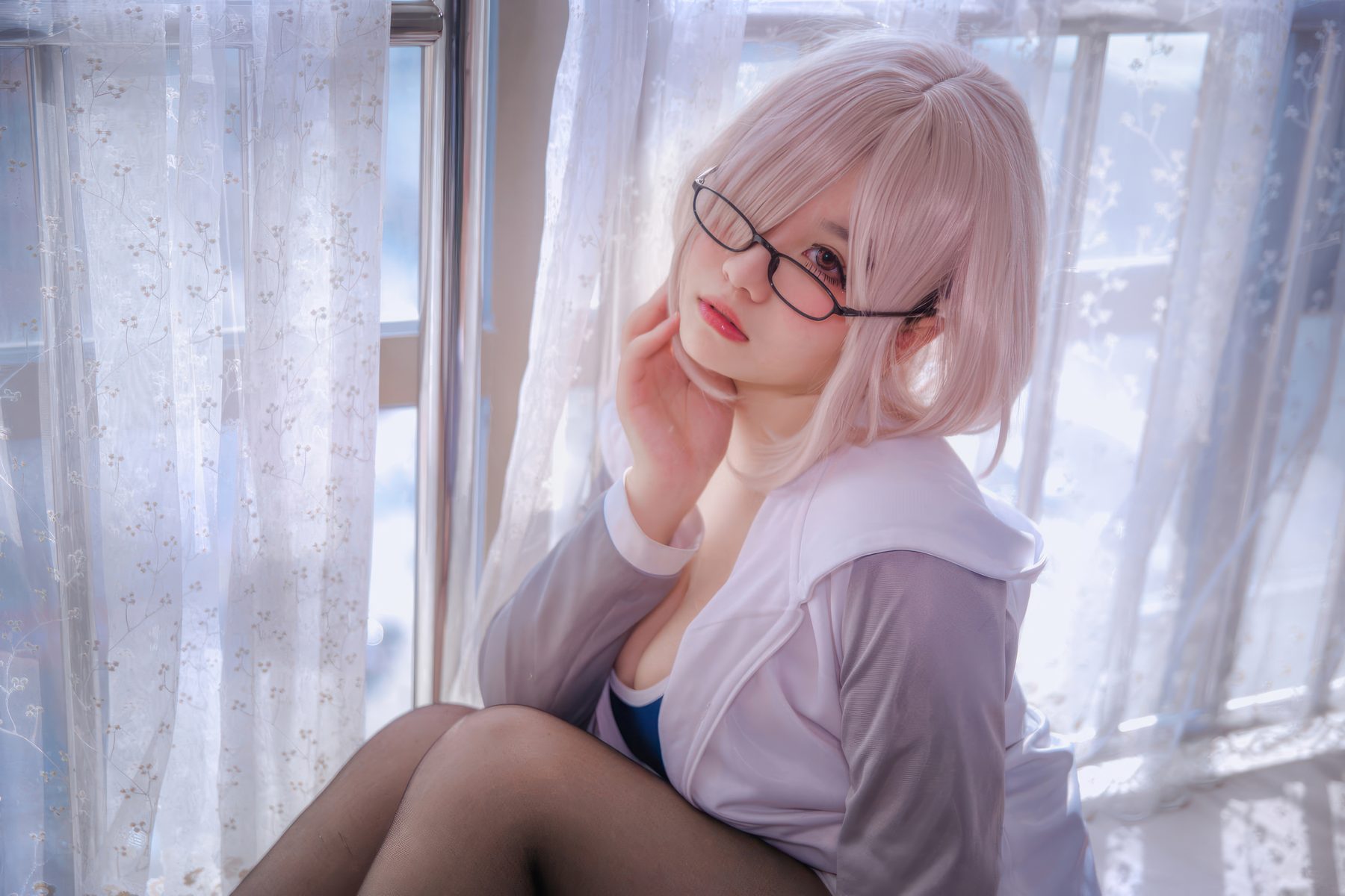 阿半今天很开心 FGO 玛修 同人体操服 COS写真