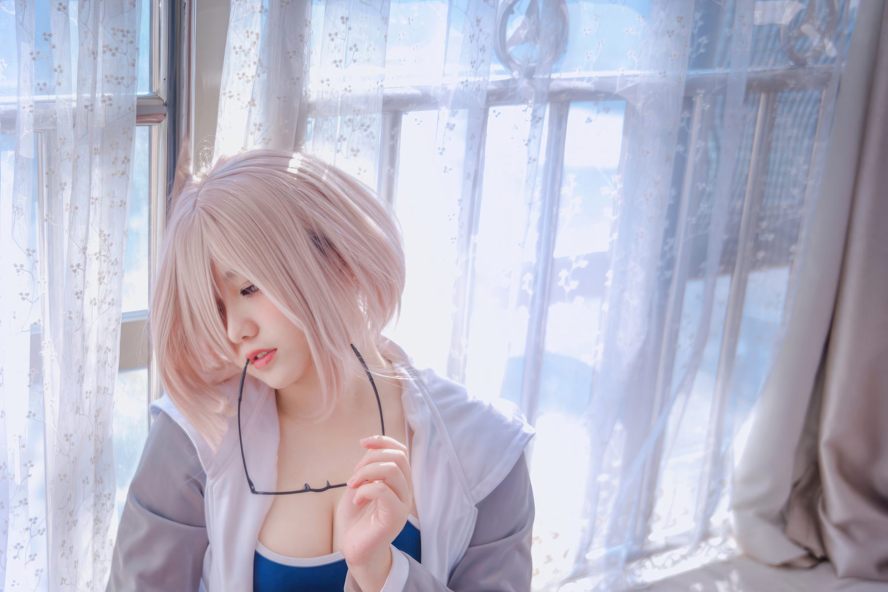 阿半今天很开心 FGO 玛修 同人体操服 COS写真