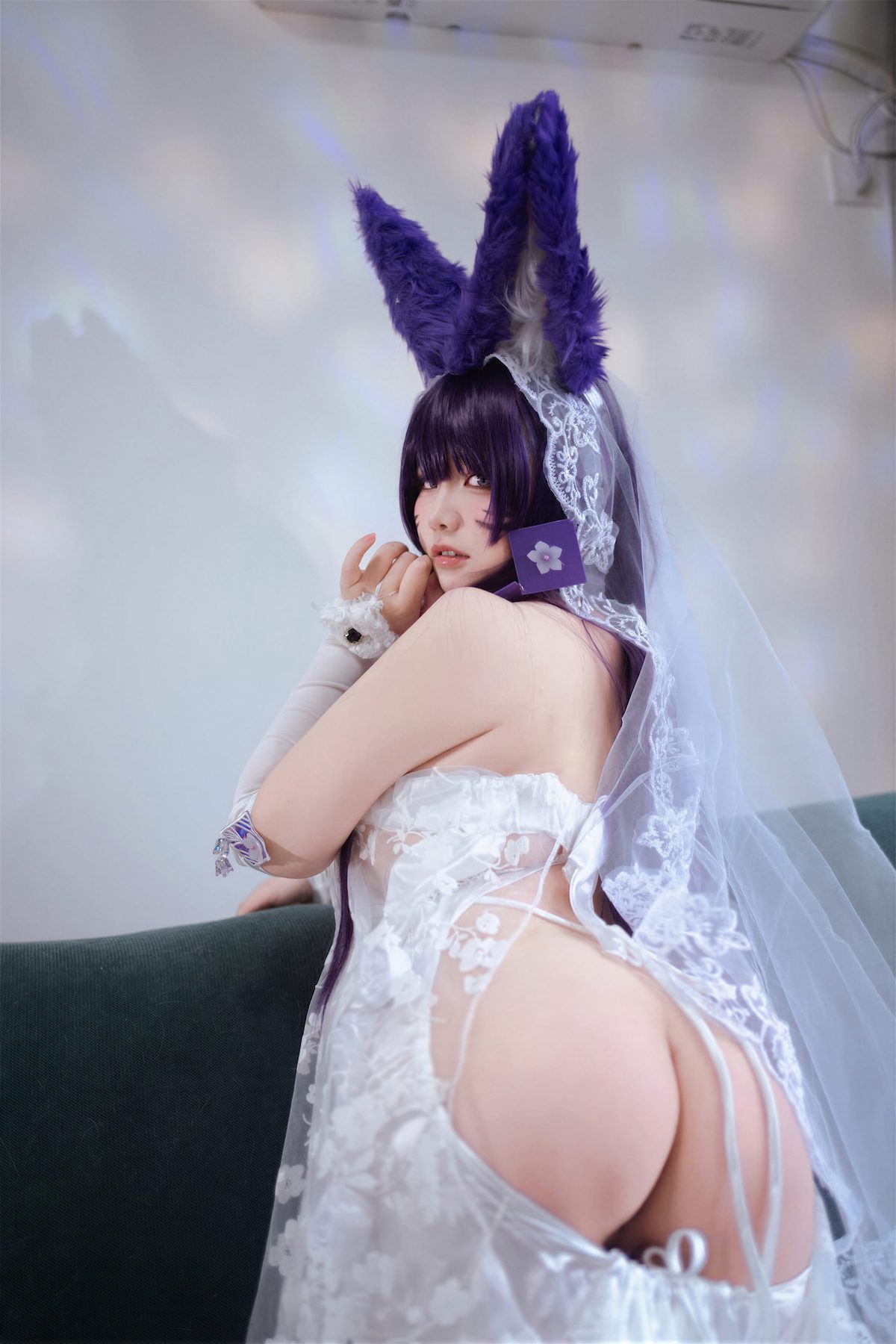 阿半今天很开心 cosplay写真_碧蓝航线 武藏誓约花嫁合集 | 阿半今天很开心 COS武藏花嫁全套图包 [75P]