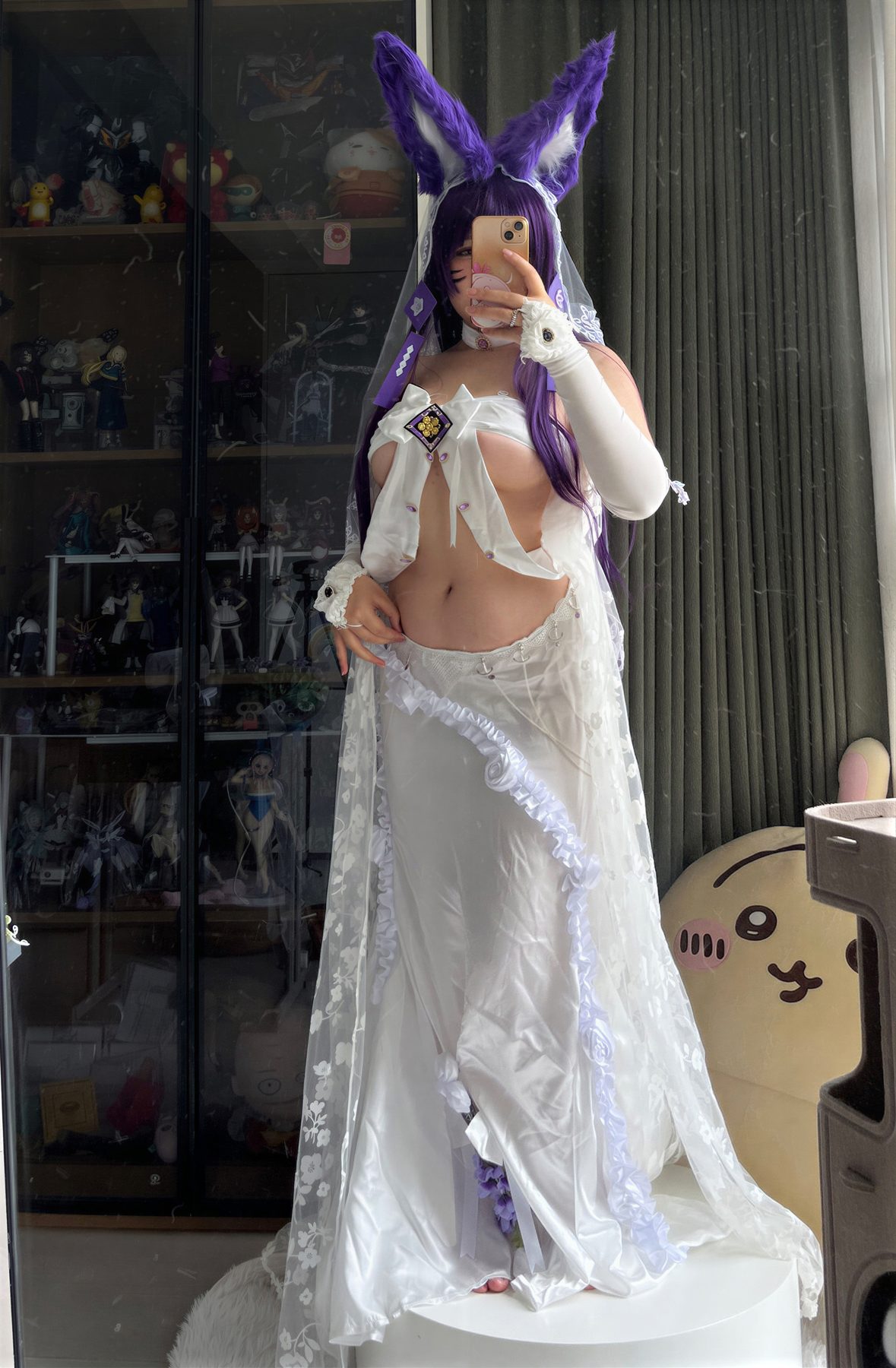 阿半今天很开心 碧蓝航线 武藏誓约花嫁 COS写真