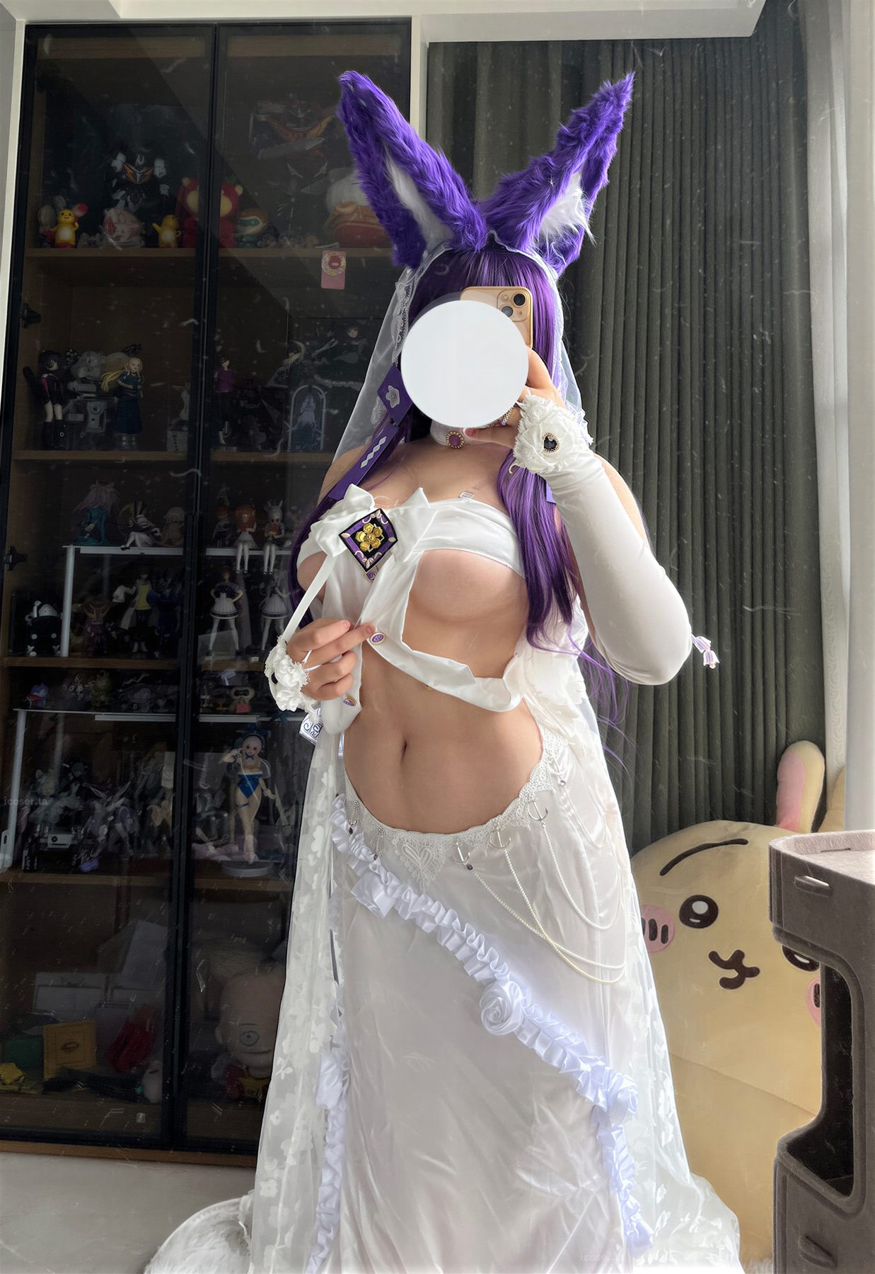阿半今天很开心 碧蓝航线 武藏誓约花嫁 COS写真