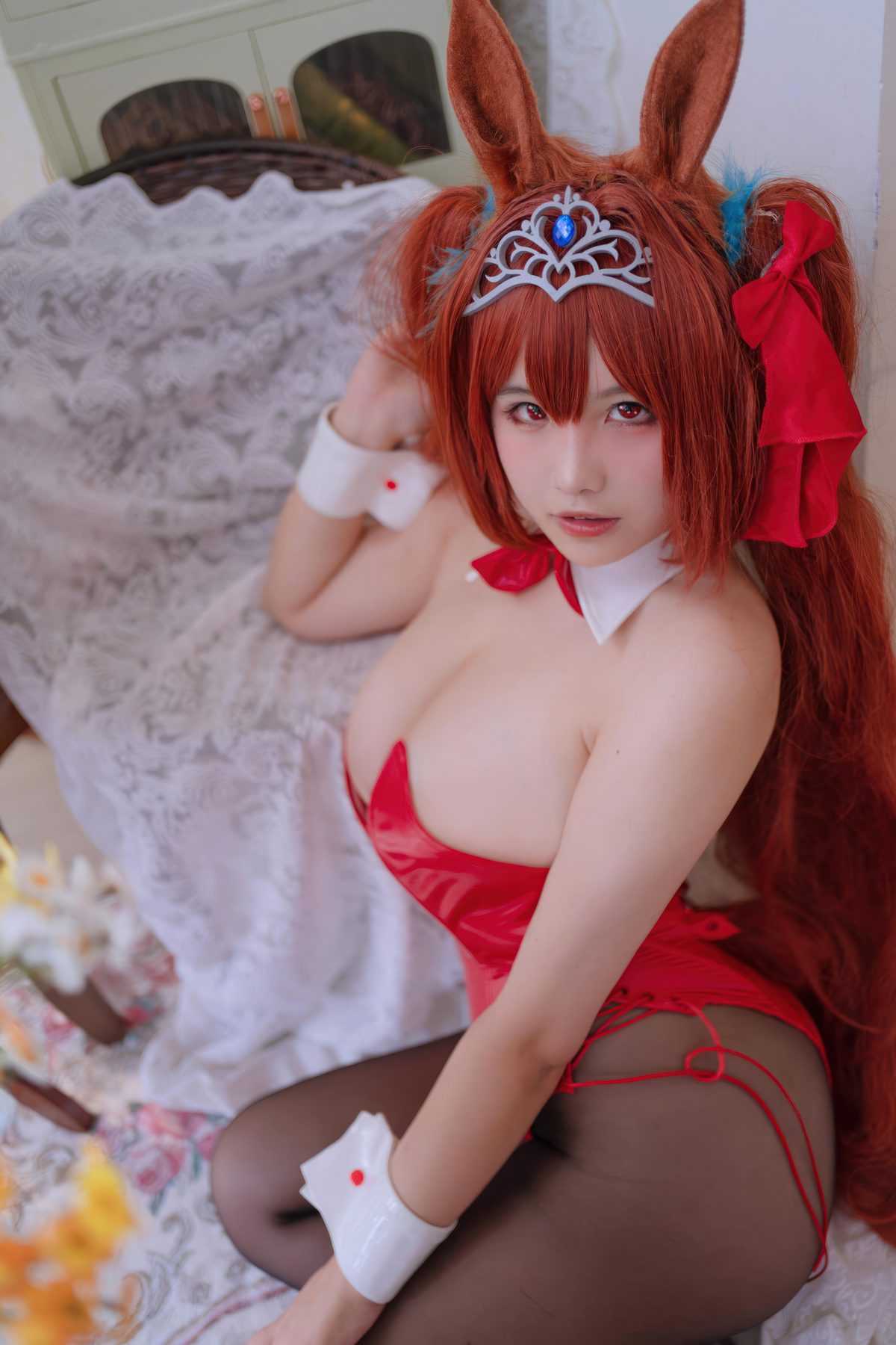 阿半今天很开心 赛马娘 大和赤骥兔女郎 COS写真