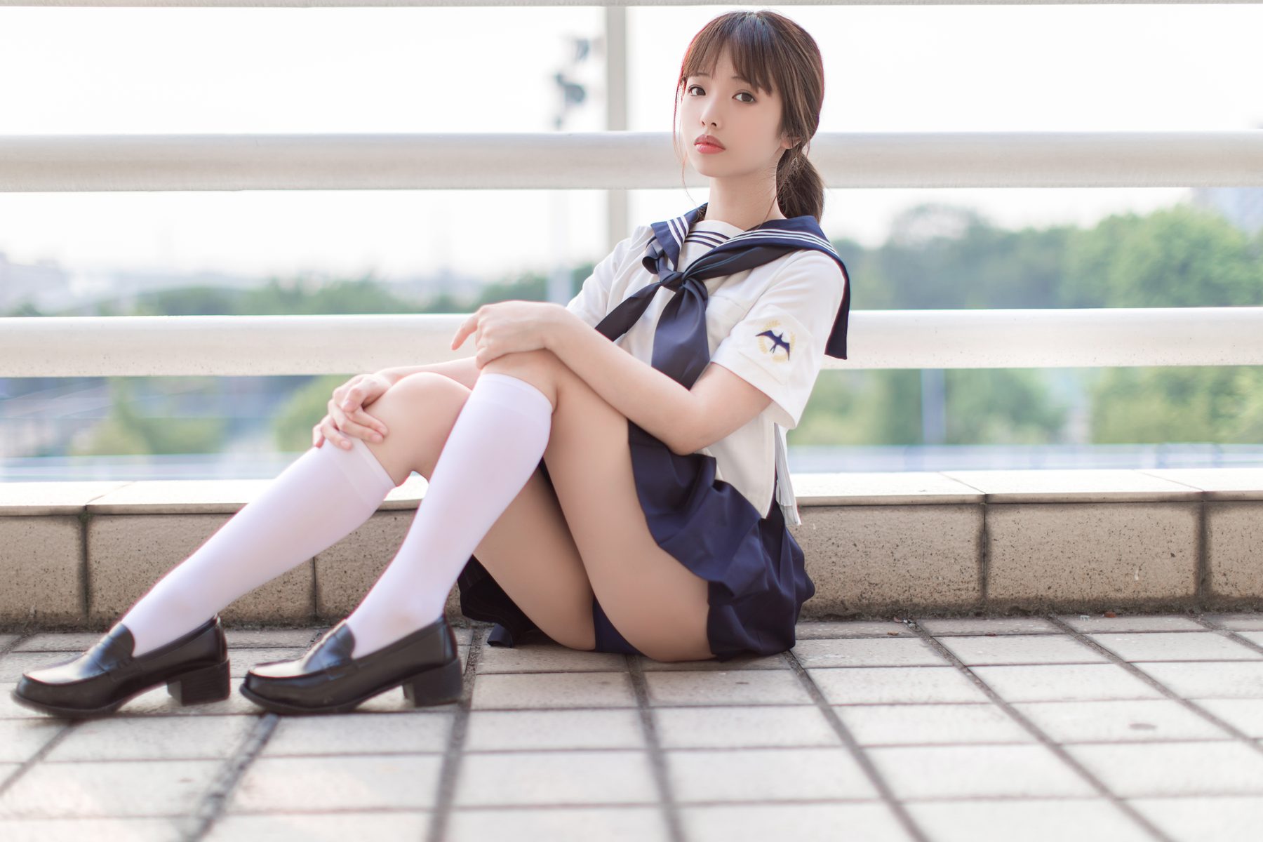 雯妹不讲道理 JK COS写真