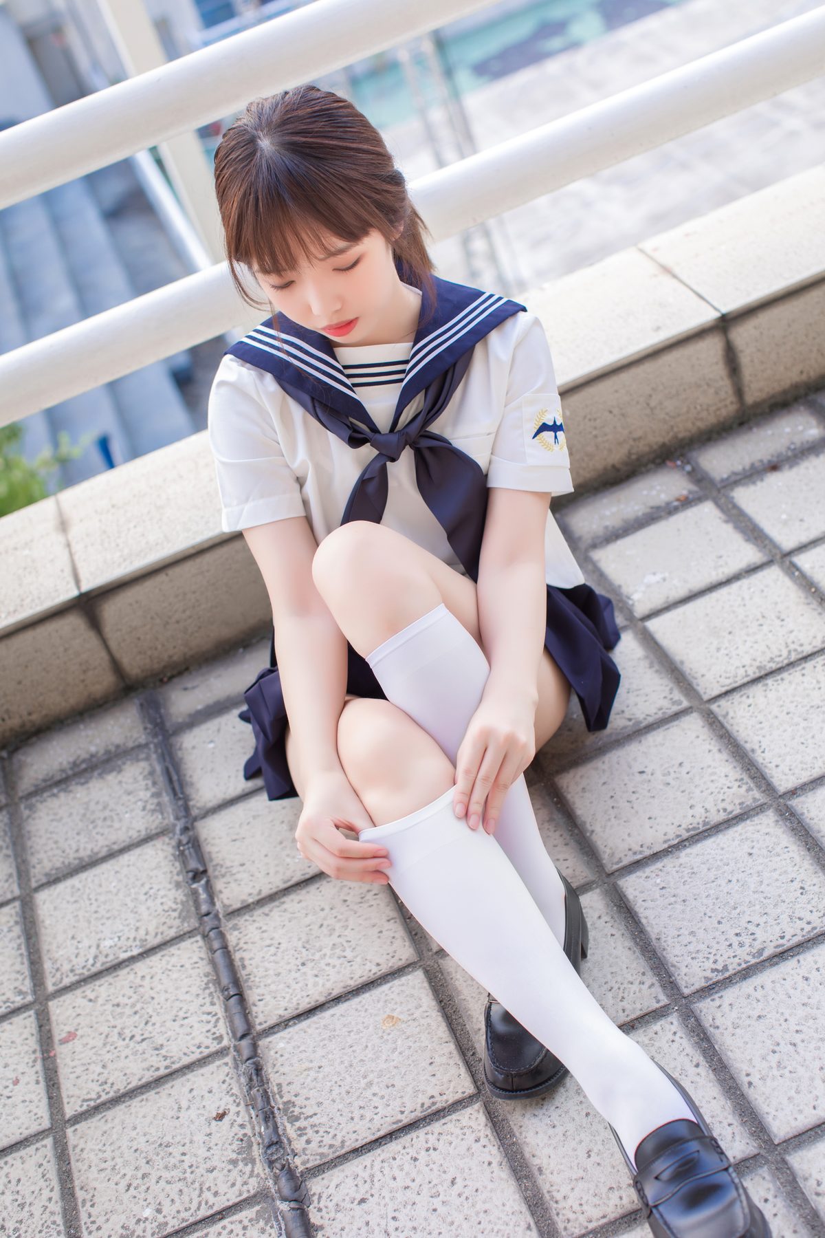 雯妹不讲道理 JK COS写真