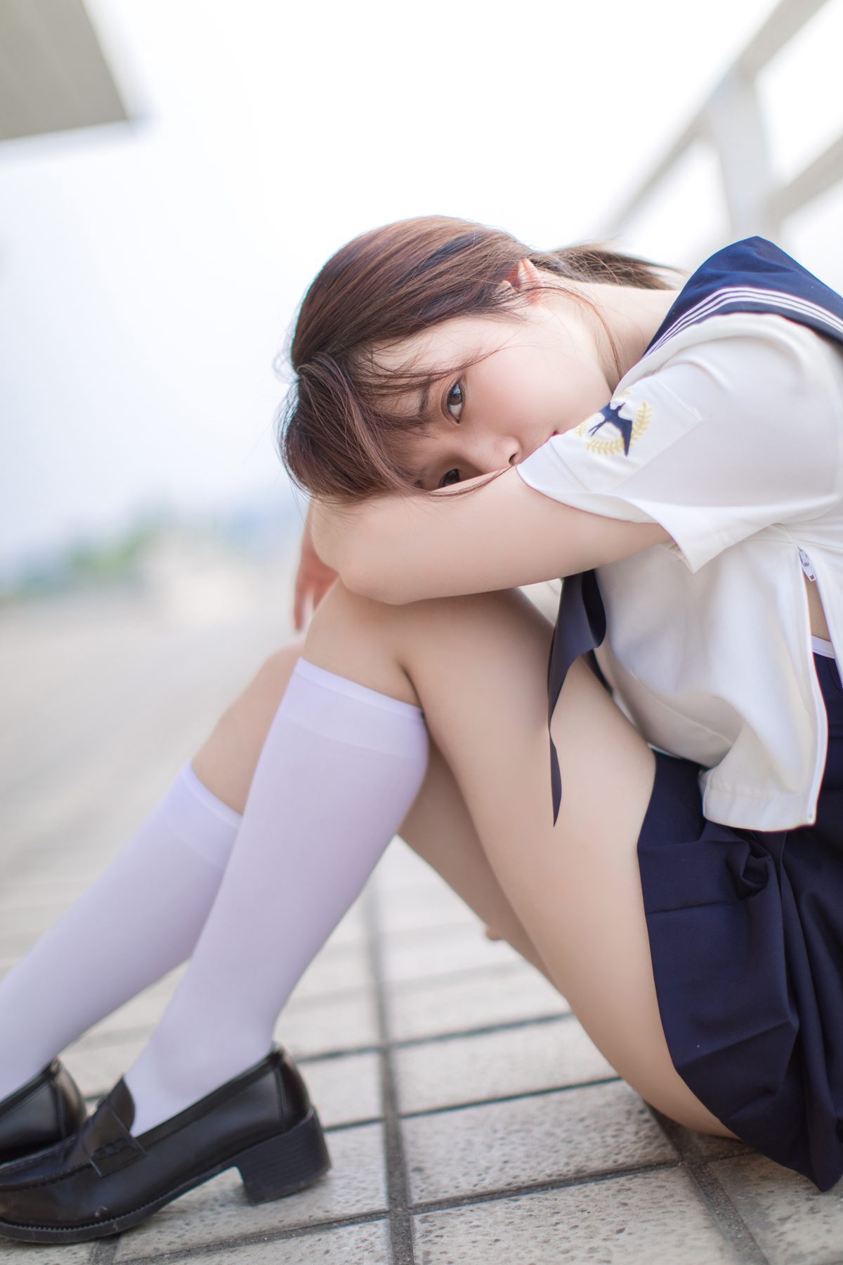 雯妹不讲道理 JK COS写真