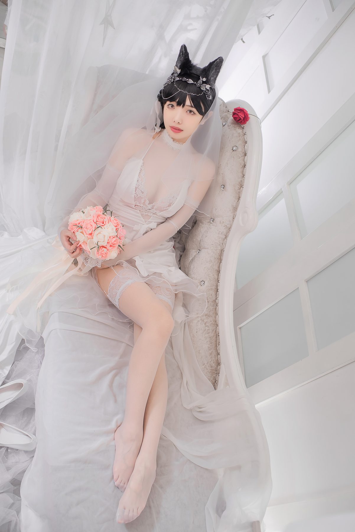雯妹不讲道理 爱宕花嫁 COS写真