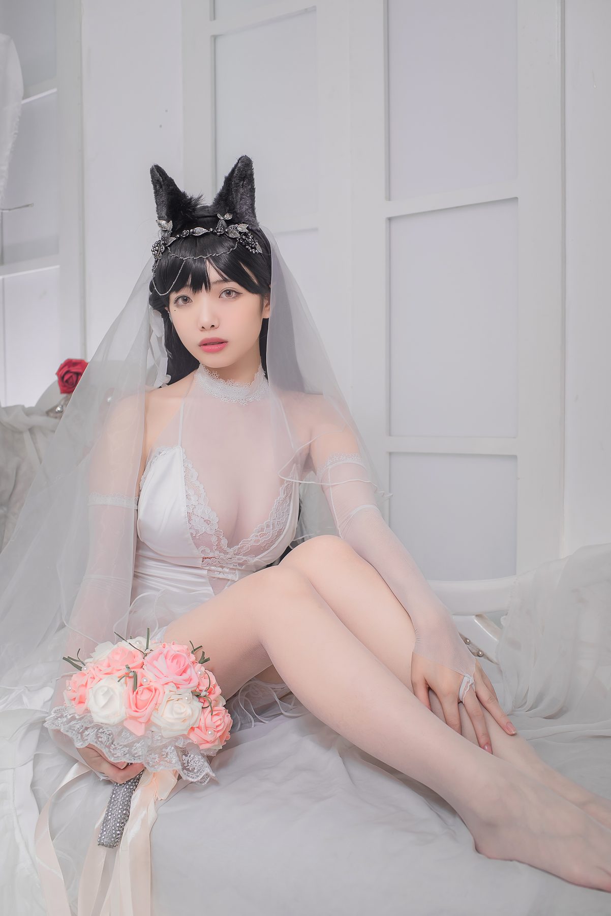 雯妹不讲道理 爱宕花嫁 COS写真