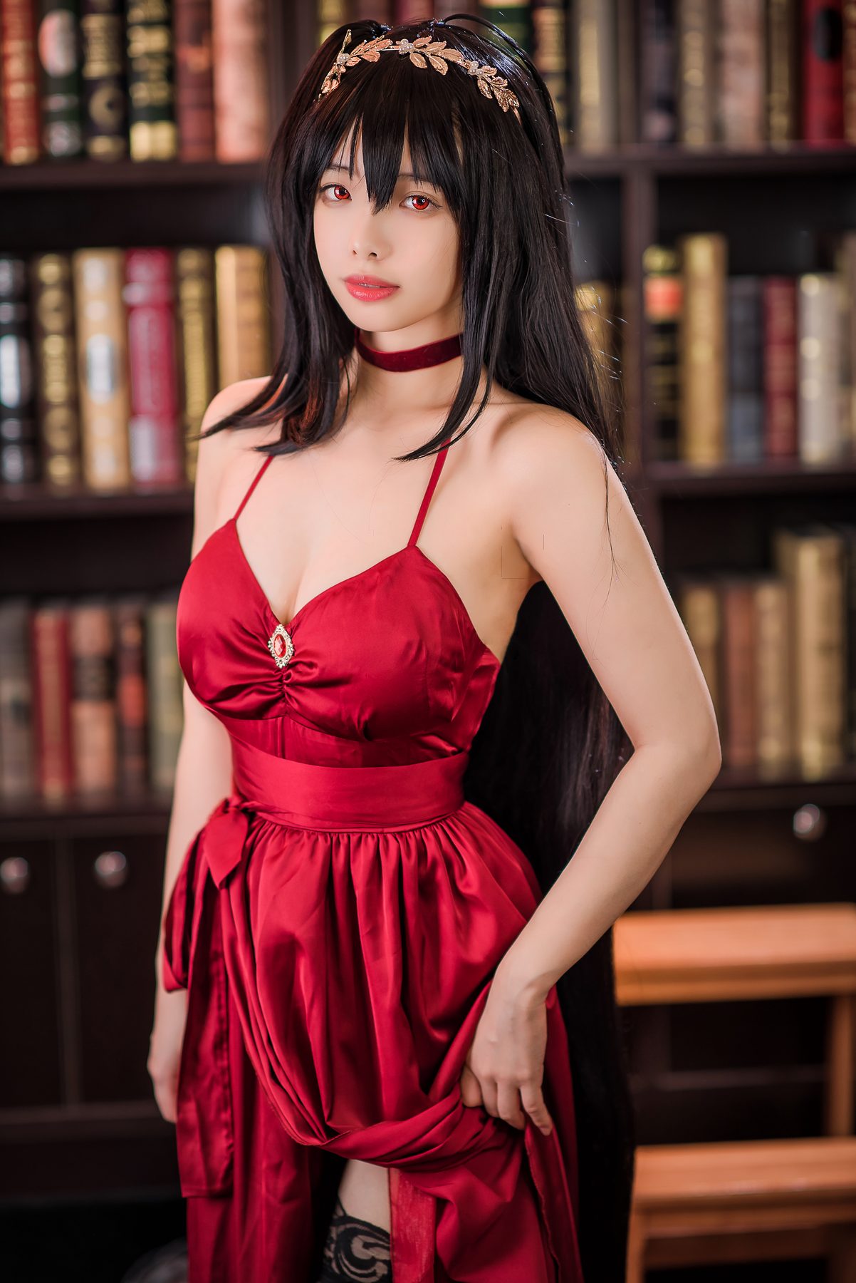 雯妹不讲道理 碧蓝航线大凤礼服 COS写真