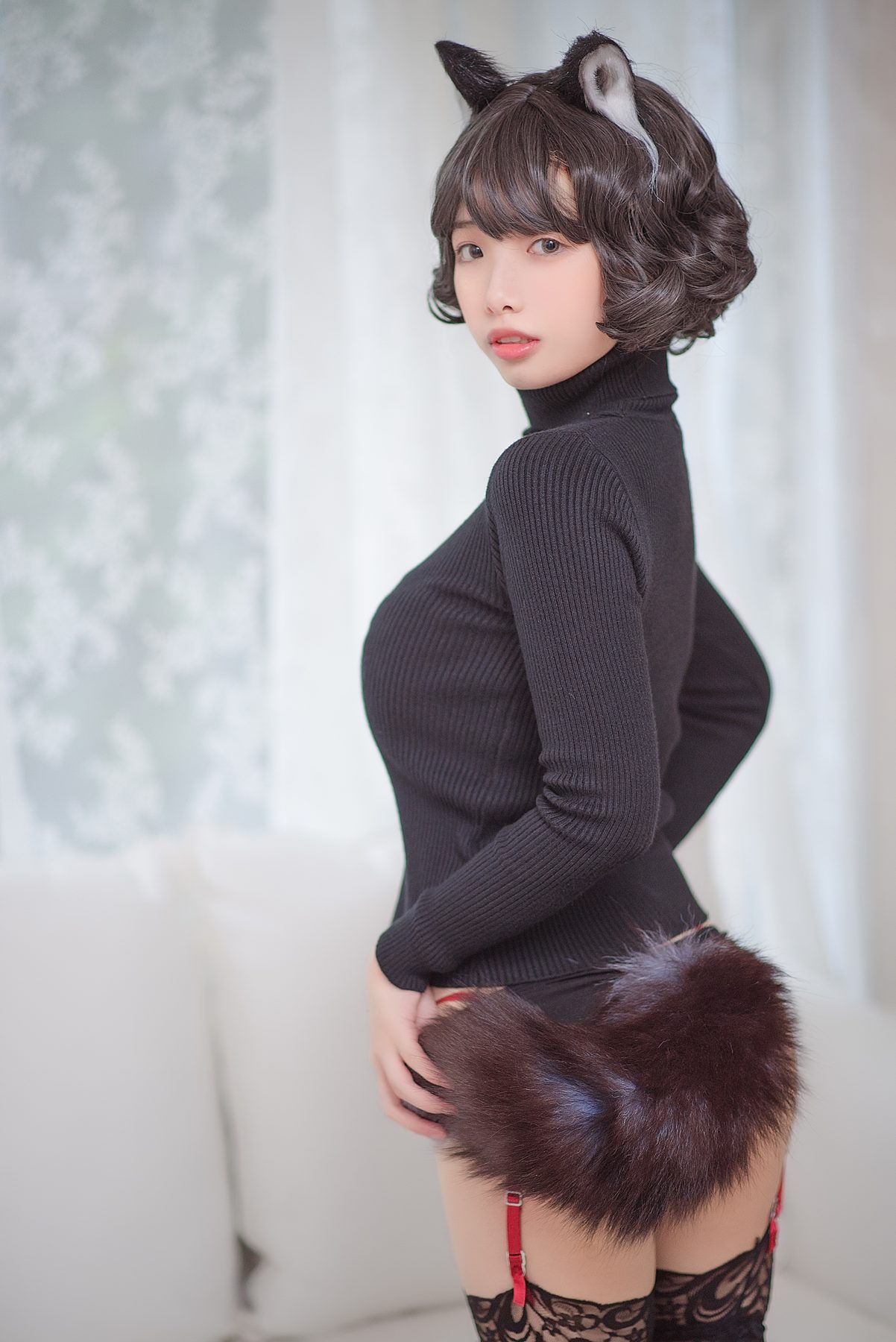 雯妹不讲道理 cosplay写真_黑猫内衣合集 | 雯妹不讲道理 COS黑猫内衣全套图包 [31P-497MB]