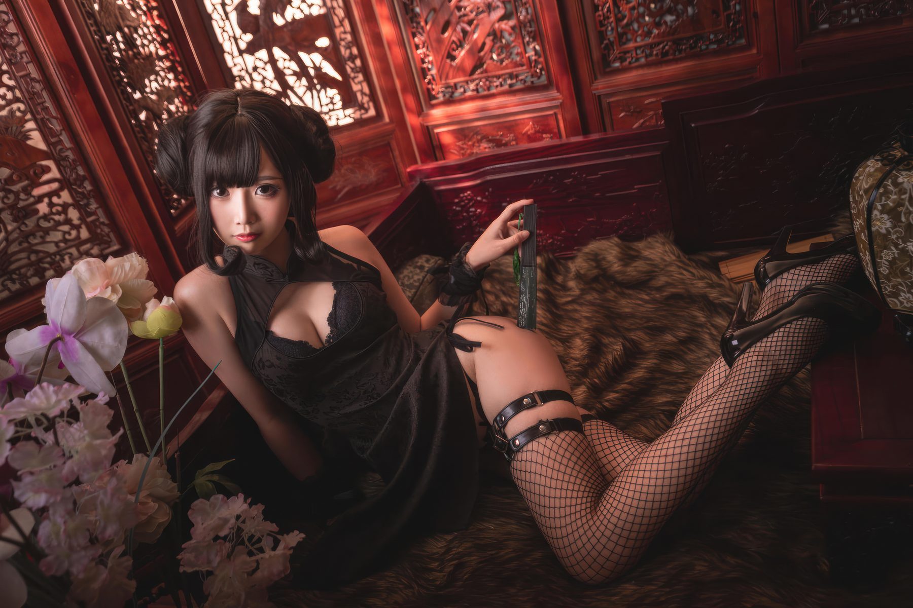 面饼仙儿 魔女旗袍 COS写真