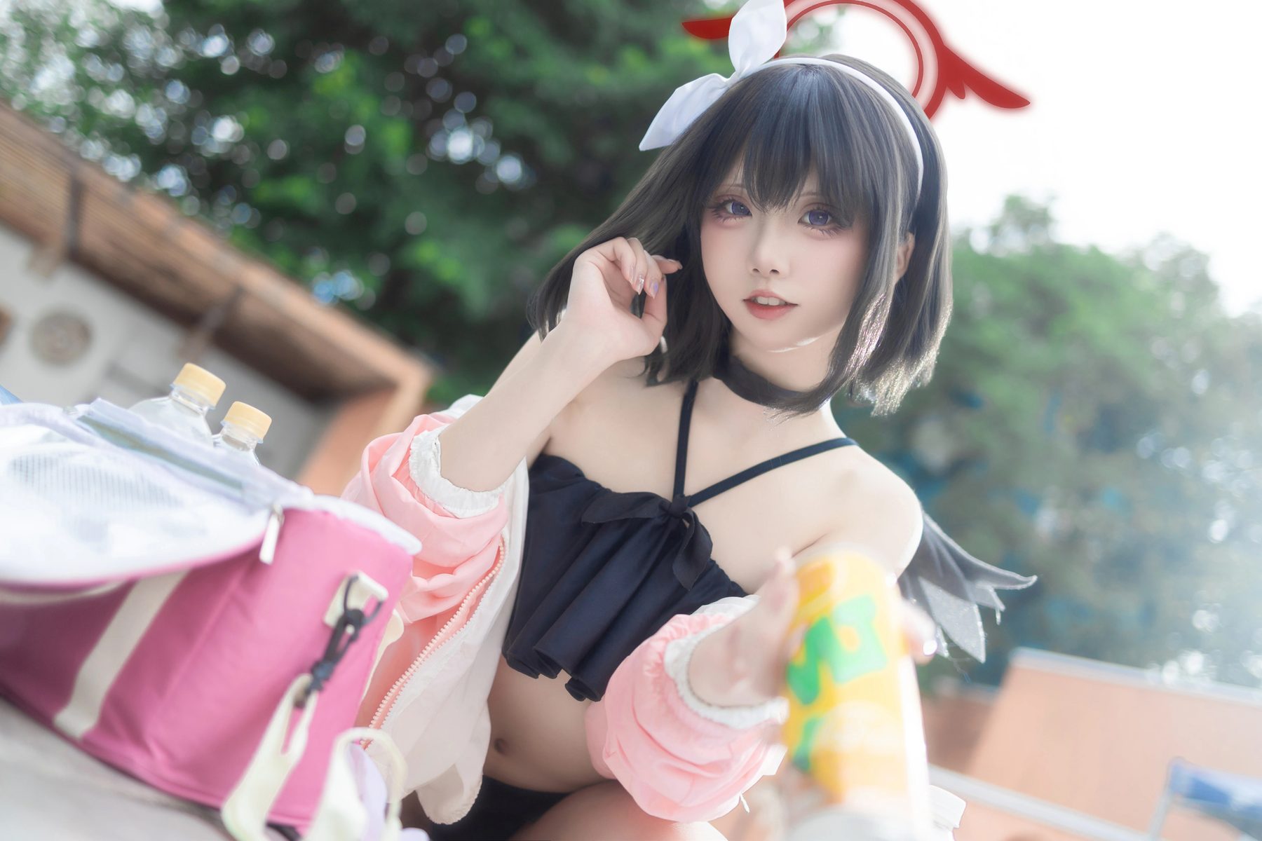 纸悦Etsu ko 蔚蓝档案 静山真白泳装 COS写真