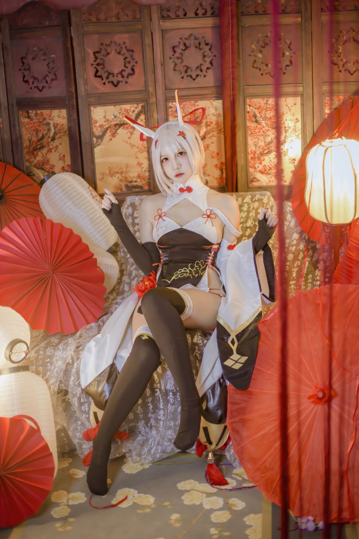 二佐Nisa cosplay写真_碧蓝航线绫波新春旗袍合集 | 二佐Nisa COS绫波新春旗袍全套图包 [27P-207MB]