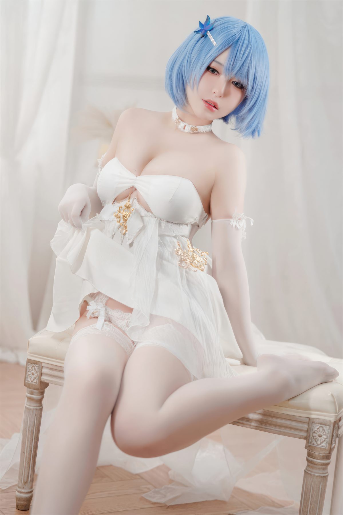 半半子 cosplay写真_碧蓝航线恰巴耶夫白骑兵的旋律合集 | 半半子 COS恰巴耶夫礼服全套图包 [64P2V-306MB]
