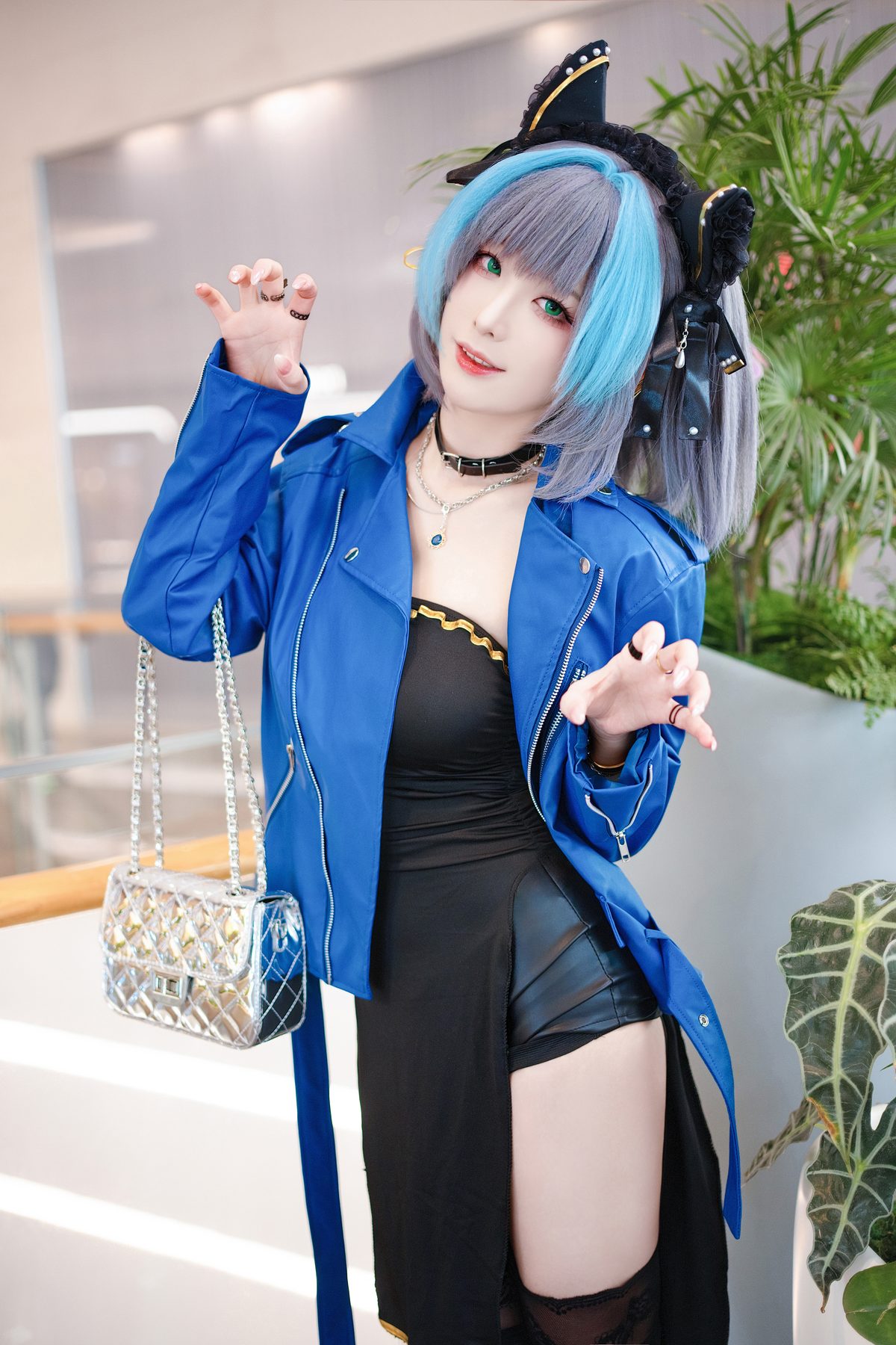 封疆疆v cosplay写真_碧蓝航线柴郡常服合集 | 封疆疆v COS柴郡常服全套图包 [27P-419MB]