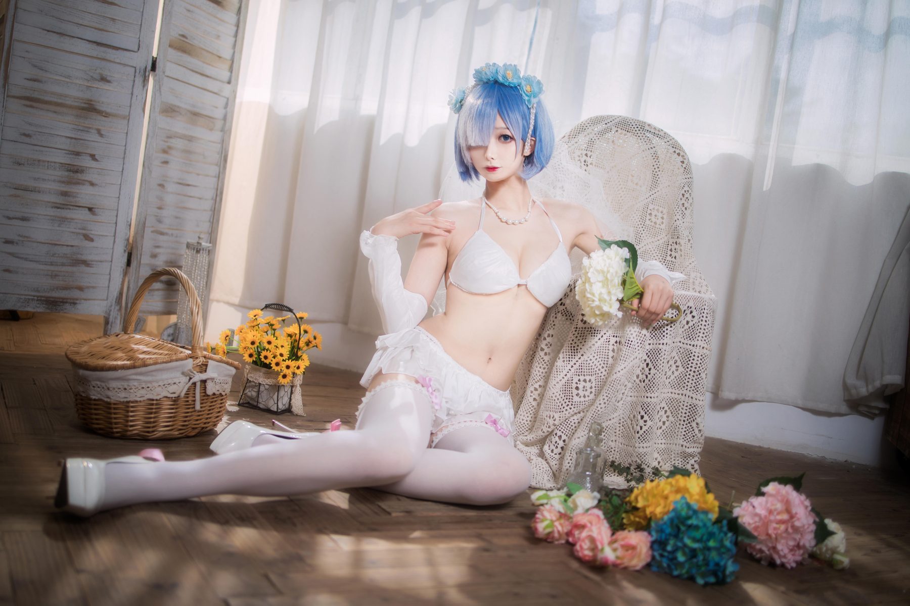 封疆疆v 蕾姆花嫁 COS写真