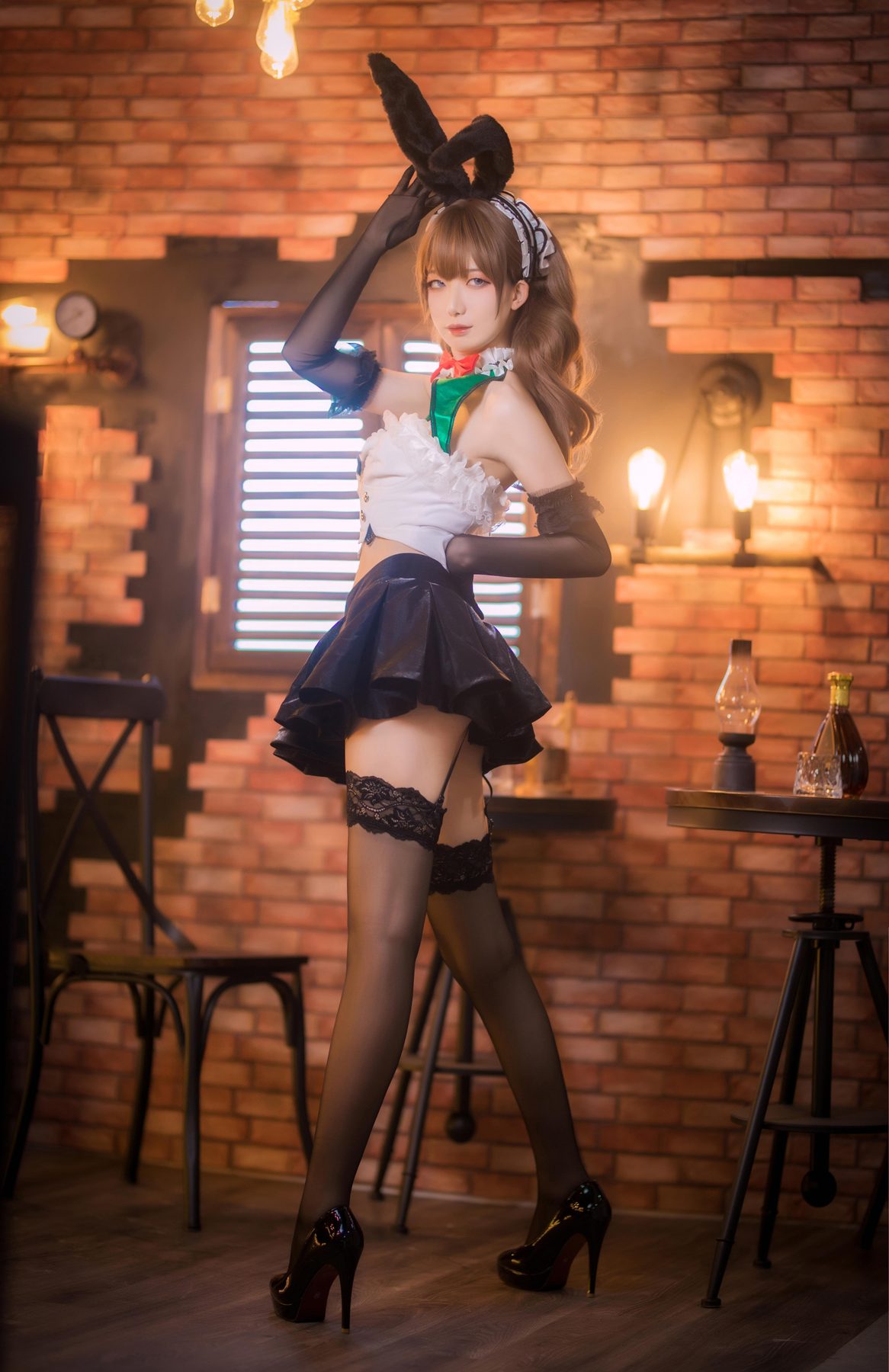 封疆疆v 碧蓝航线x死或生 莫妮卡 女郎 COS写真