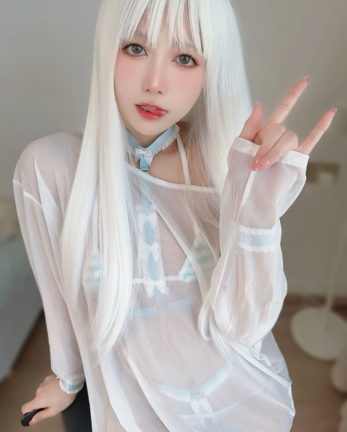 布丁大法 白发女友 COS写真