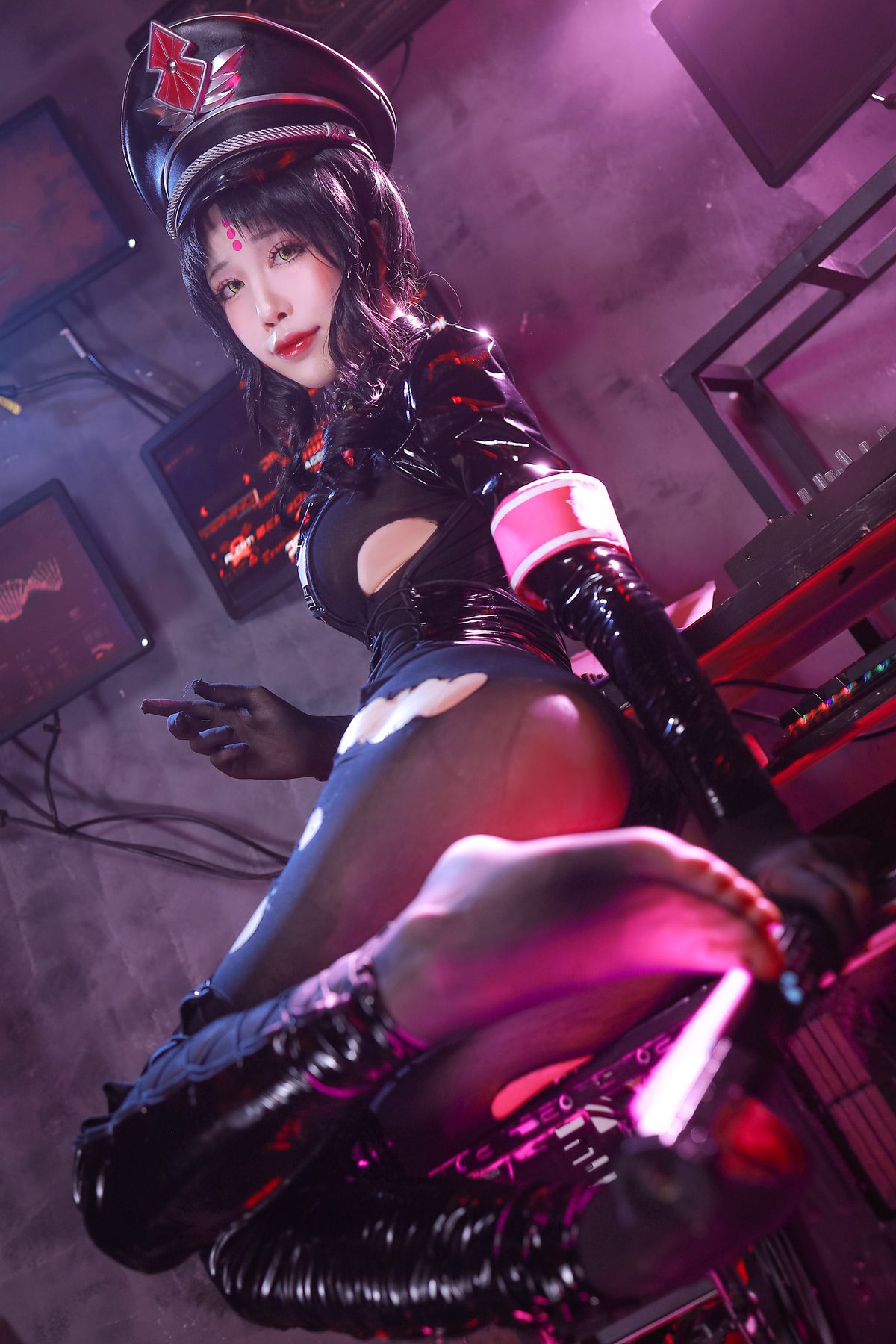 水淼Aqua 杀生院祈荒警服 COS写真