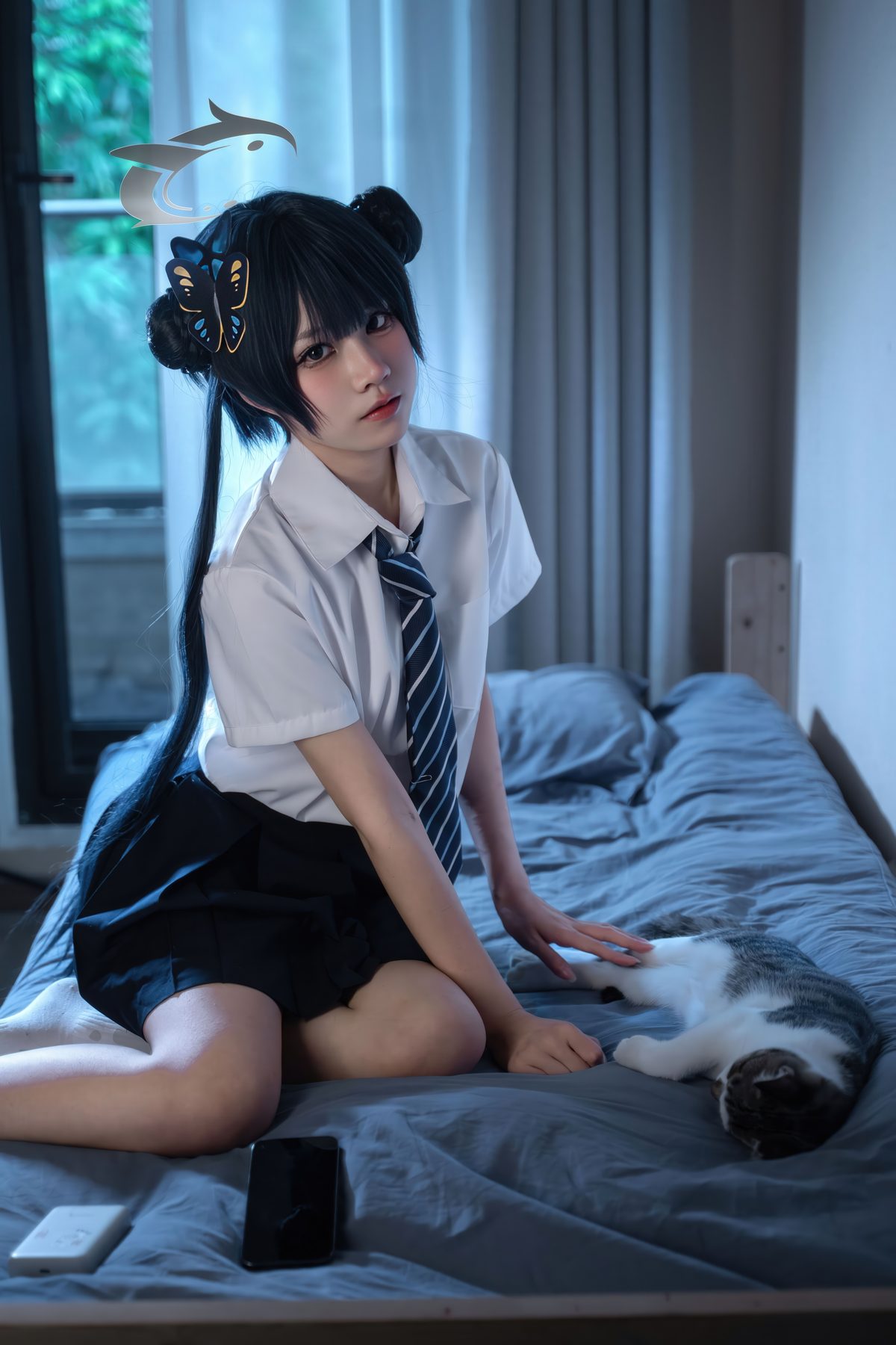 清水凪 蔚蓝档案 龙华妃咲 JK COS写真
