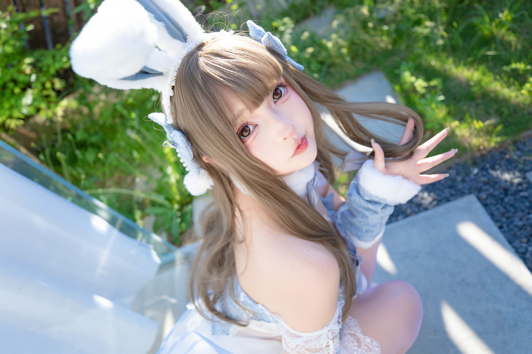 神楽坂真冬 萌兔初沐 COS写真