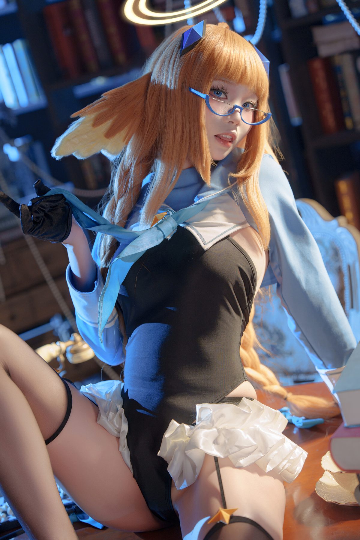 艾西Aiwest 蔚蓝档案 志美子 COS写真
