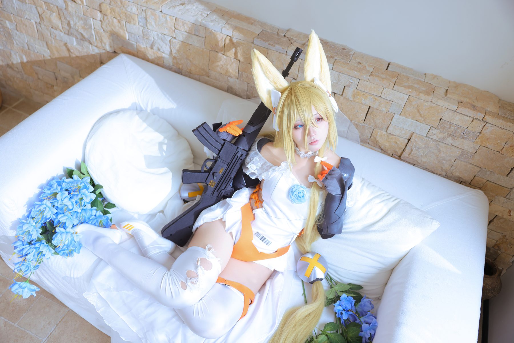G44不会受伤 少女前线 G41·挚诚花语 COS写真