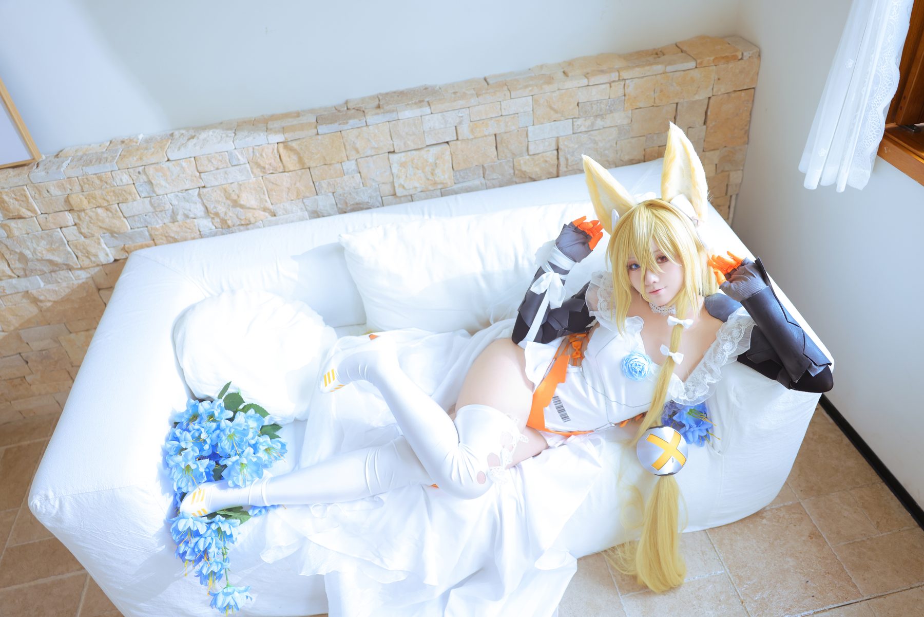 G44不会受伤 少女前线 G41·挚诚花语 COS写真