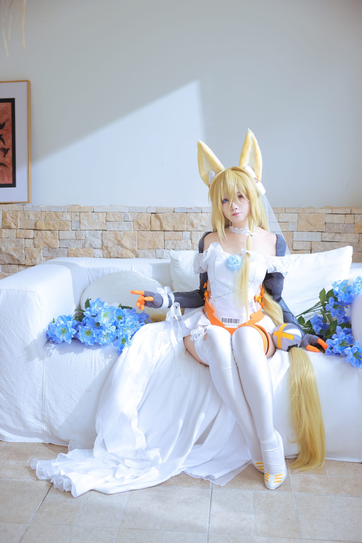 G44不会受伤 少女前线 G41·挚诚花语 COS写真