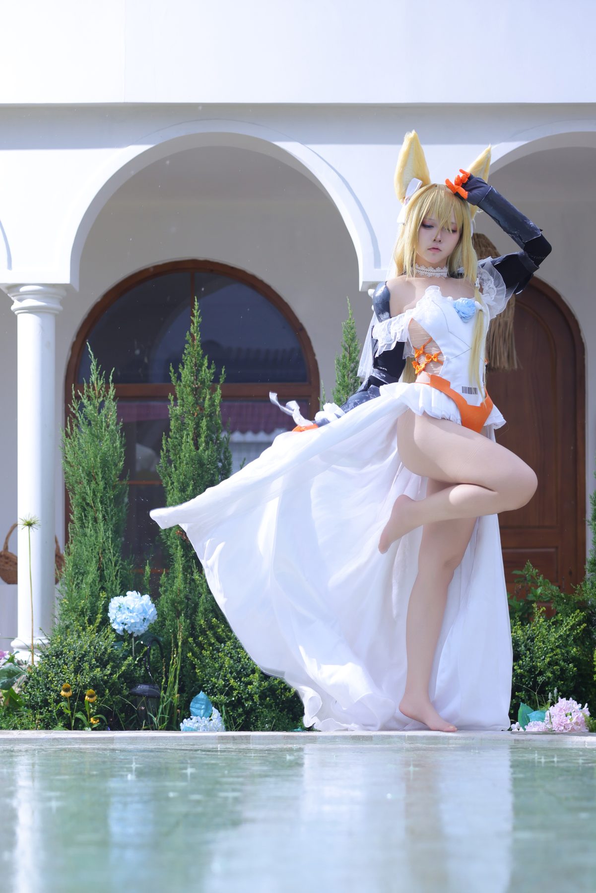G44不会受伤 少女前线 G41·挚诚花语 COS写真
