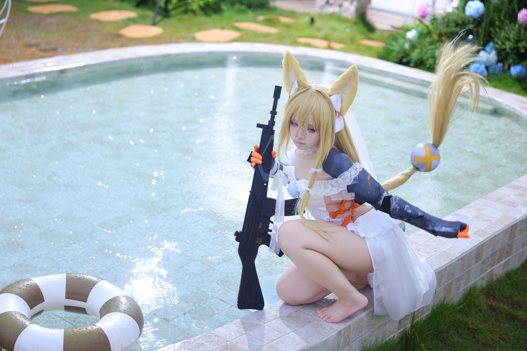 G44不会受伤 少女前线 G41·挚诚花语 COS写真