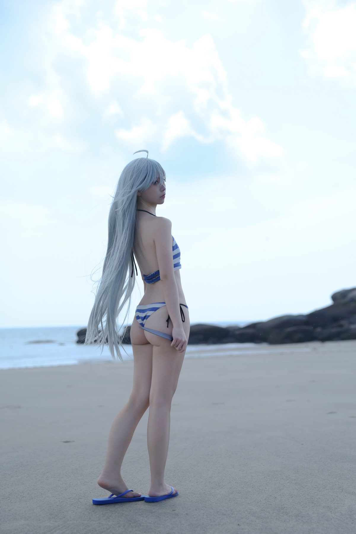 G44不会受伤 幽鬼泳装 COS写真