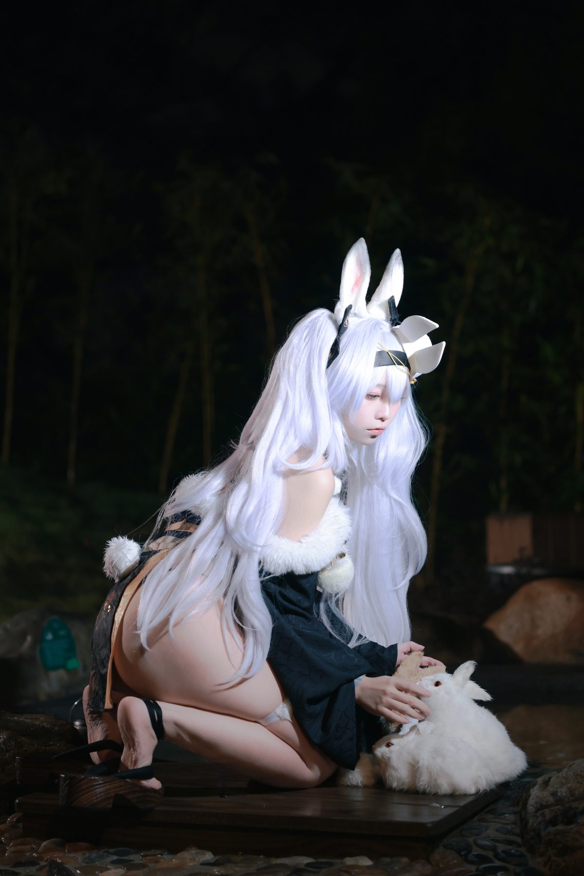 G44不会受伤 碧蓝航线 拉菲浴衣 COS写真