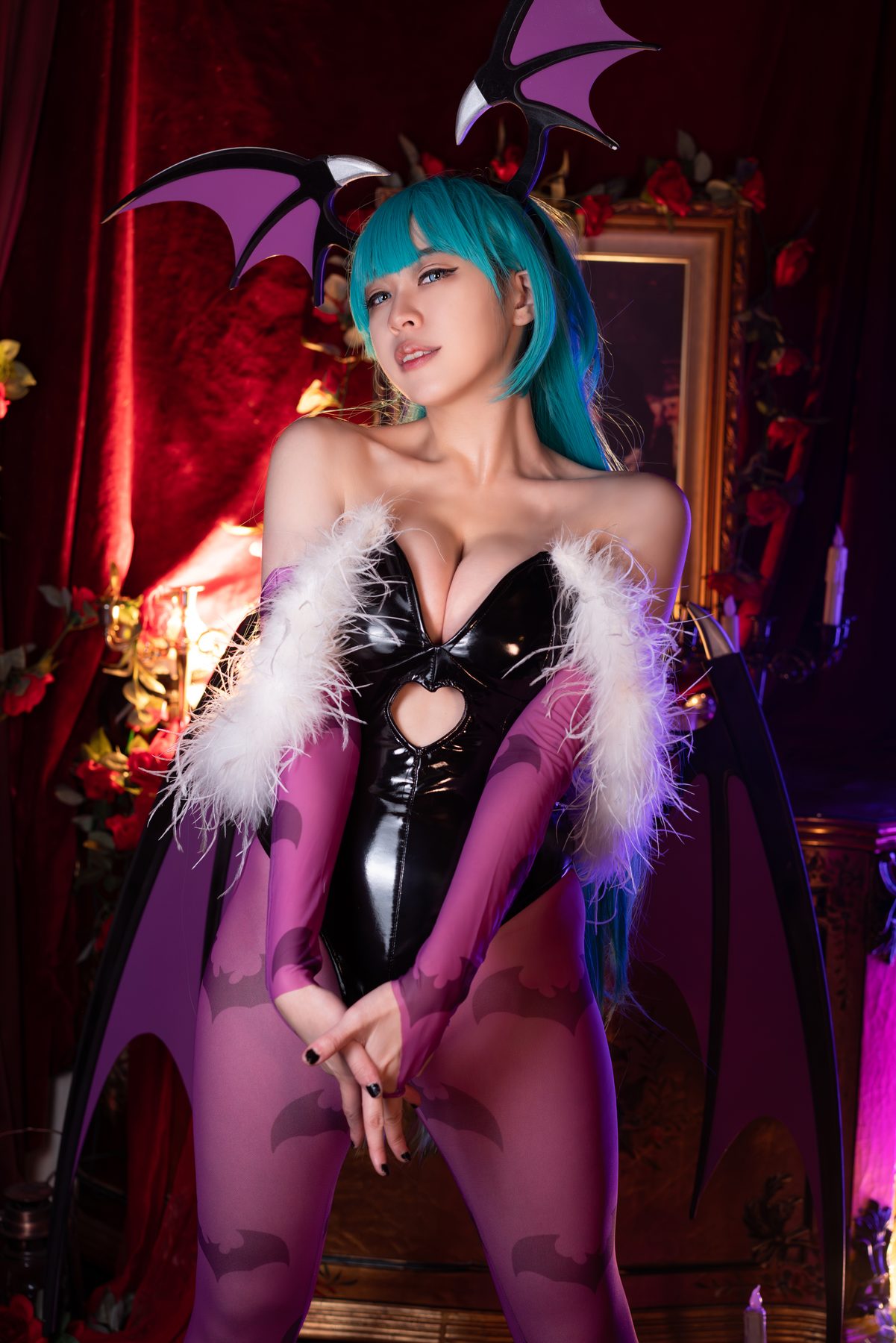 Hatori Sama(奈奈紀) Morrigan Darkstalkers COS写真