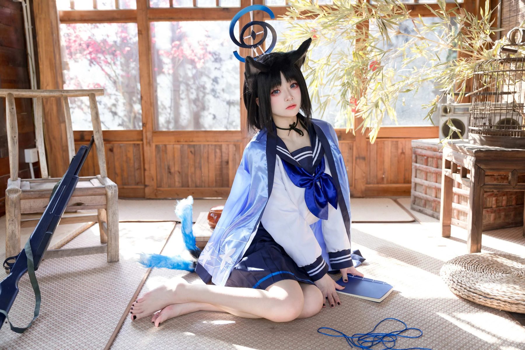 九柒喵 cosplay写真_桐生桔梗合集 | 九柒喵 COS桐生桔梗全套图包 [88P]