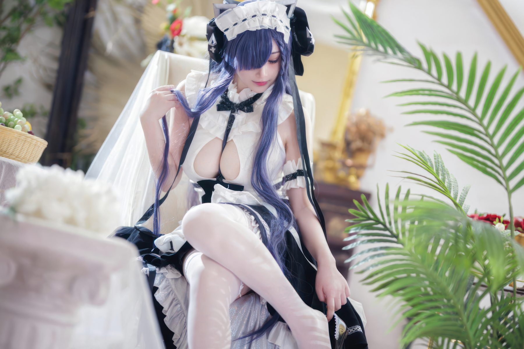 叉子宝宝 舰长图 碧蓝航线·奥古斯特女仆 COS写真
