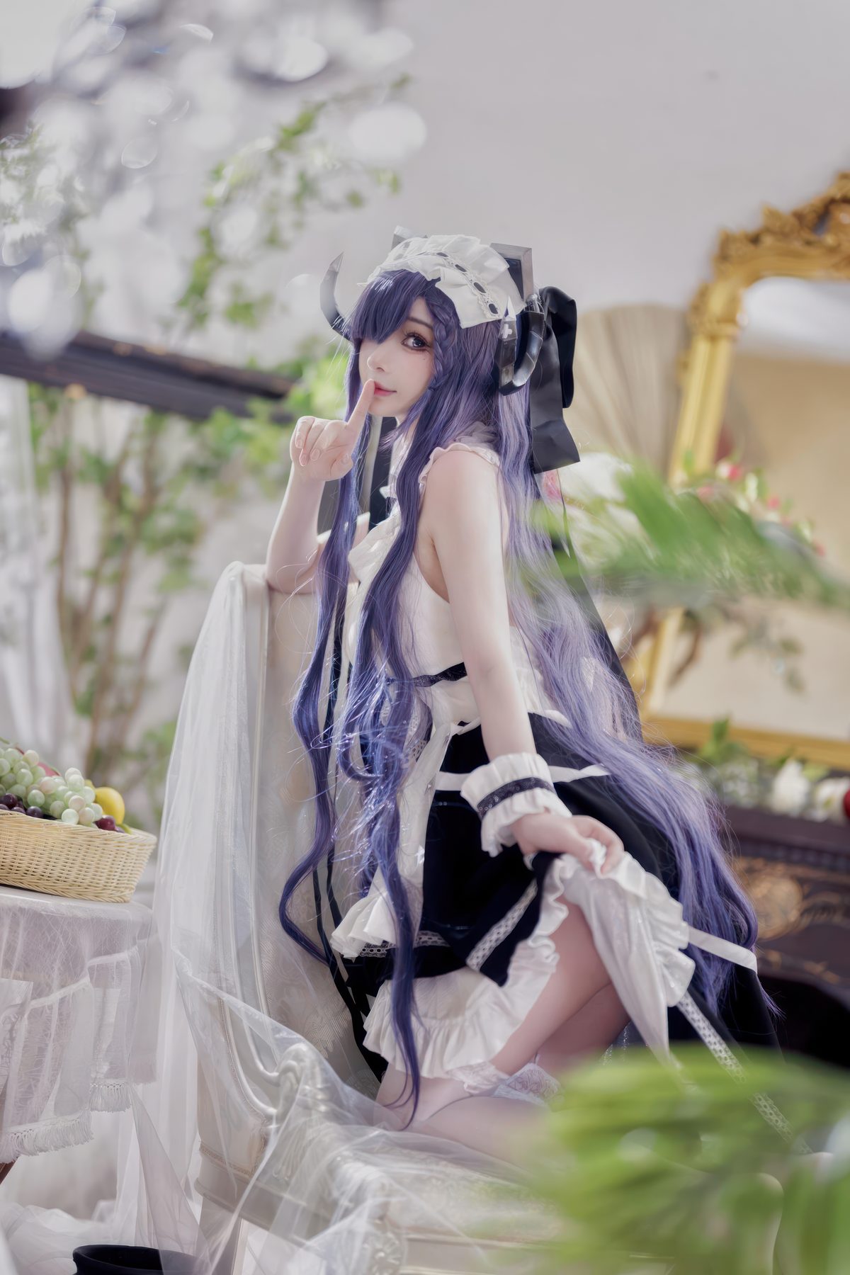 叉子宝宝 cosplay写真_碧蓝航线奥古斯特女仆合集 | 叉子宝宝 COS奥古斯特女仆全套图包 [14P]