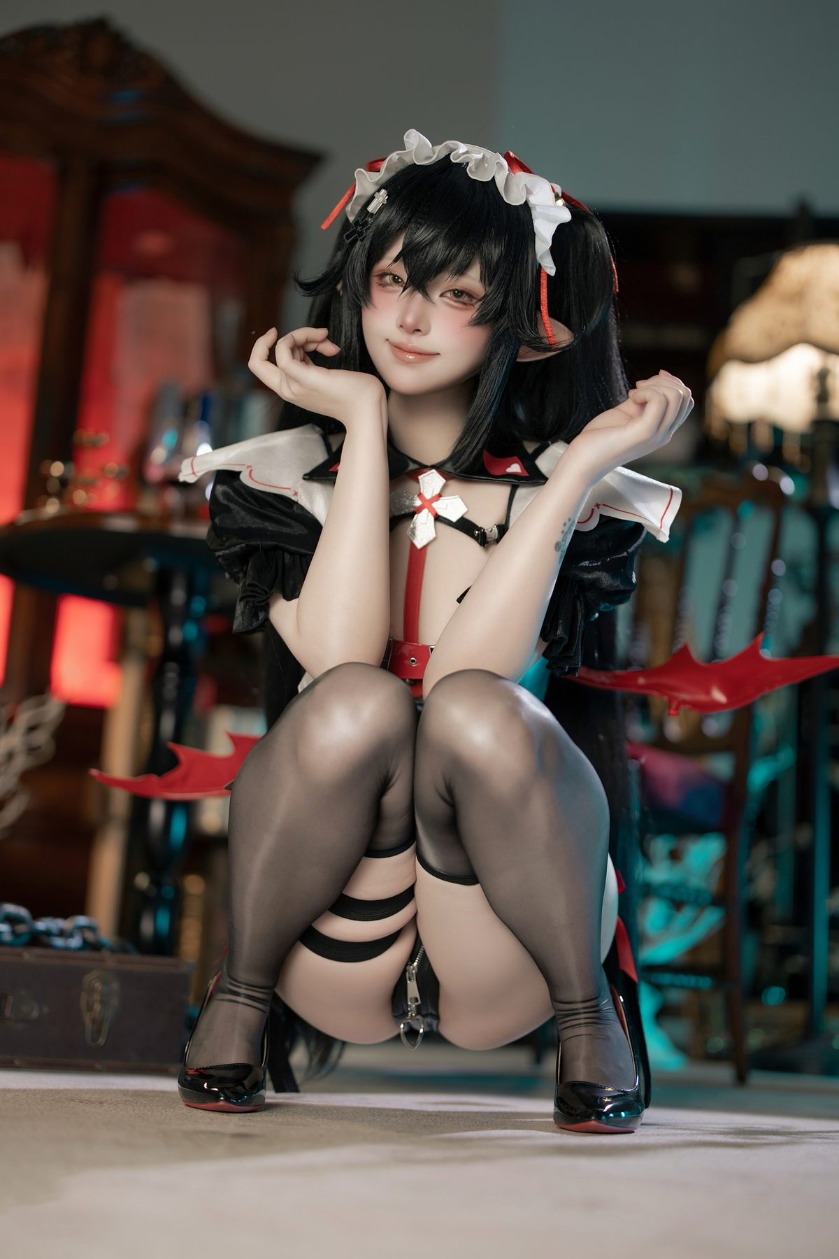 屿鱼 扎娜 恶魔女仆同人 COS写真