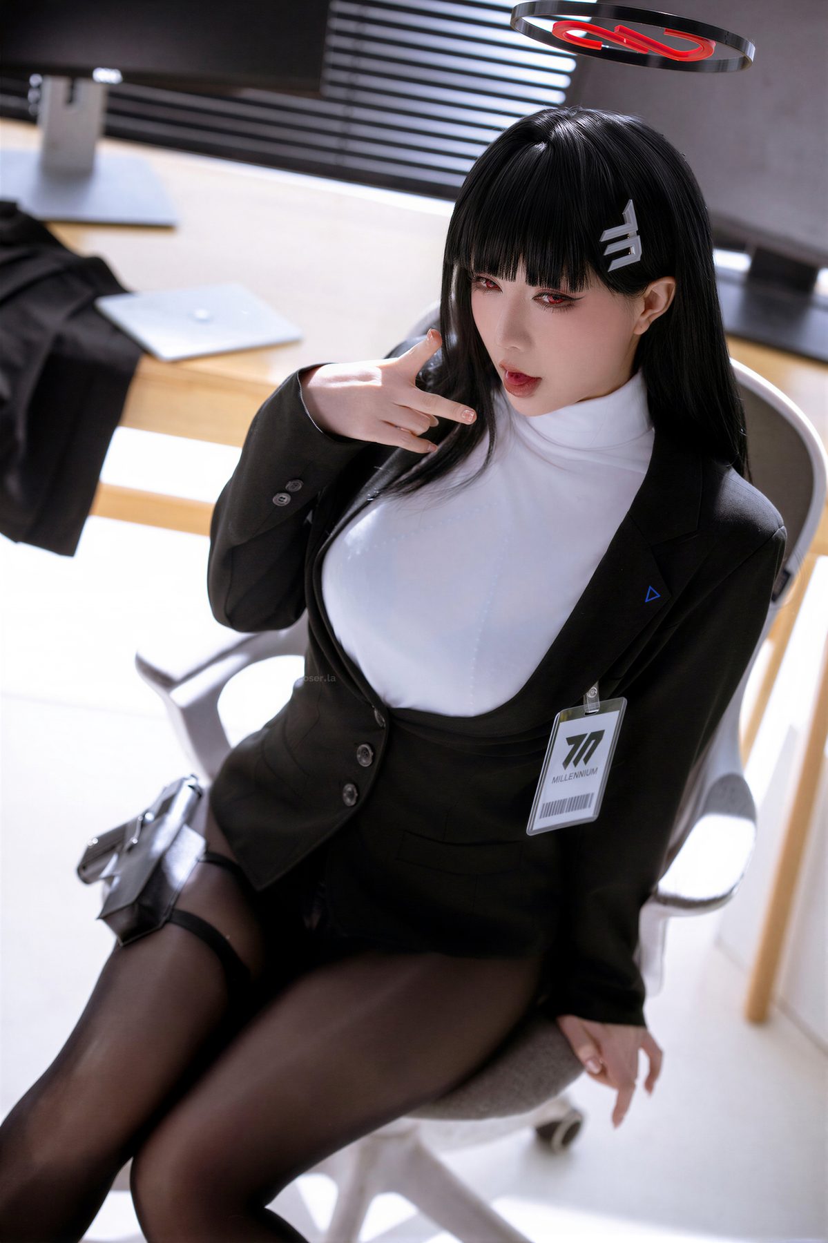 星之迟迟 计划A 蔚蓝档案 调月莉音原皮同人 COS写真