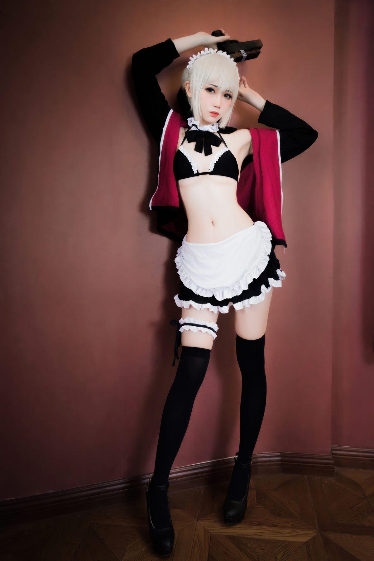 焖焖碳 FGO 黑呆女仆 COS写真
