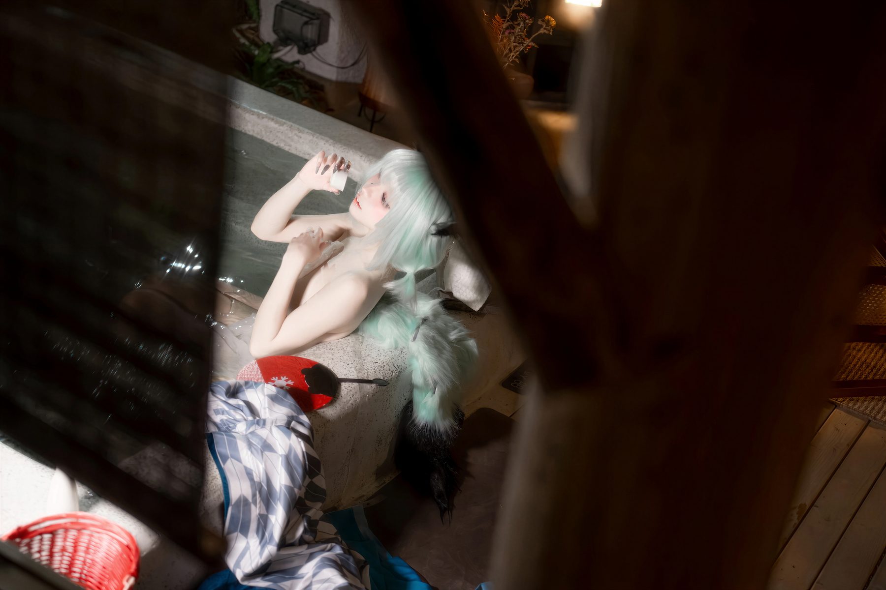 纸悦Etsu ko 蔚蓝档案 时雨温泉 COS写真