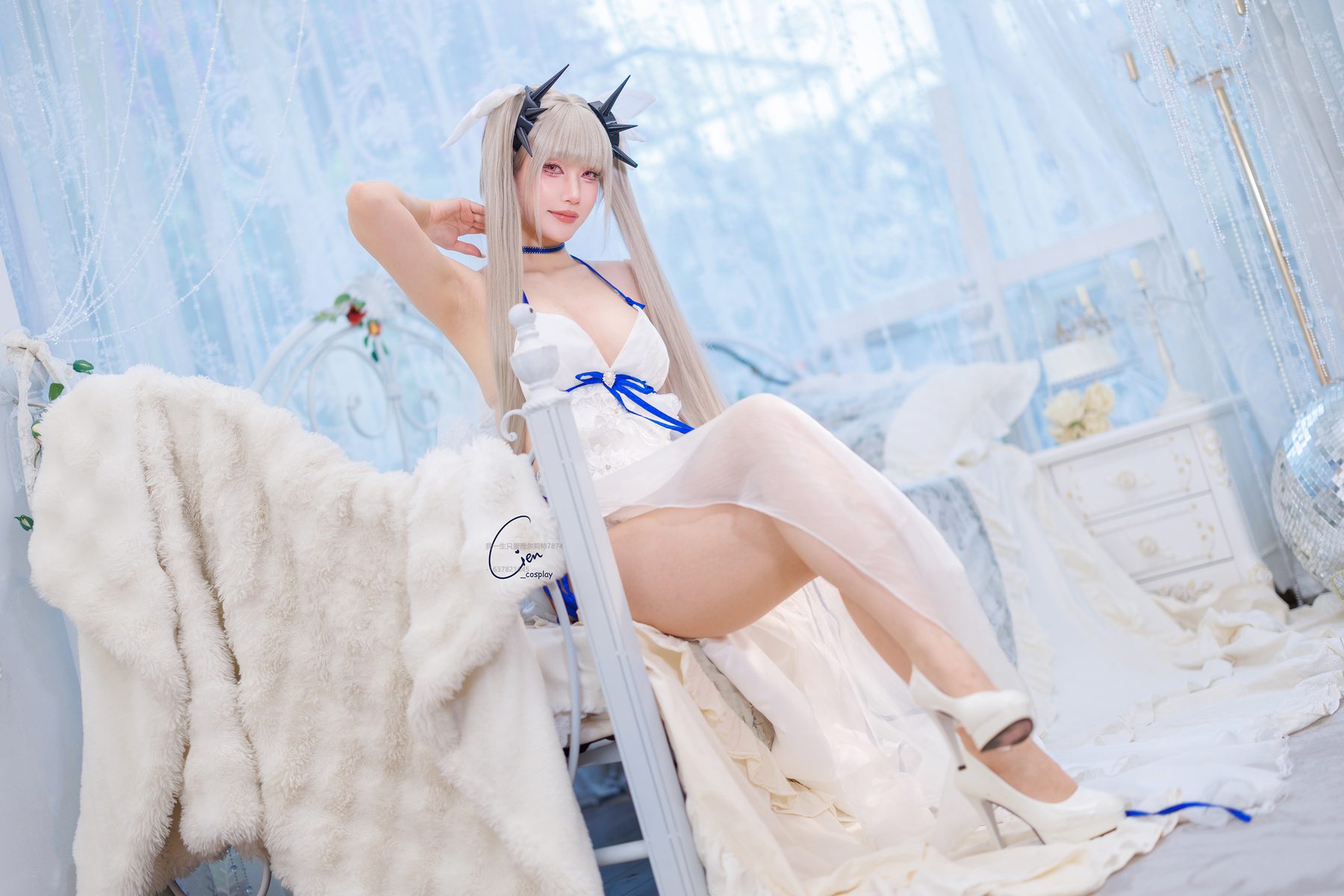 Cien恩恩 碧蓝航线 可畏 八周年礼服 COS写真