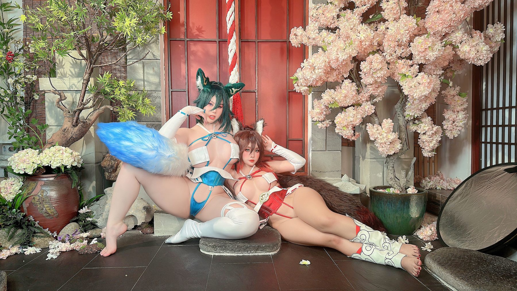 Sayo Momo Noi Oogami HSR Tingyun x Yukong COS写真