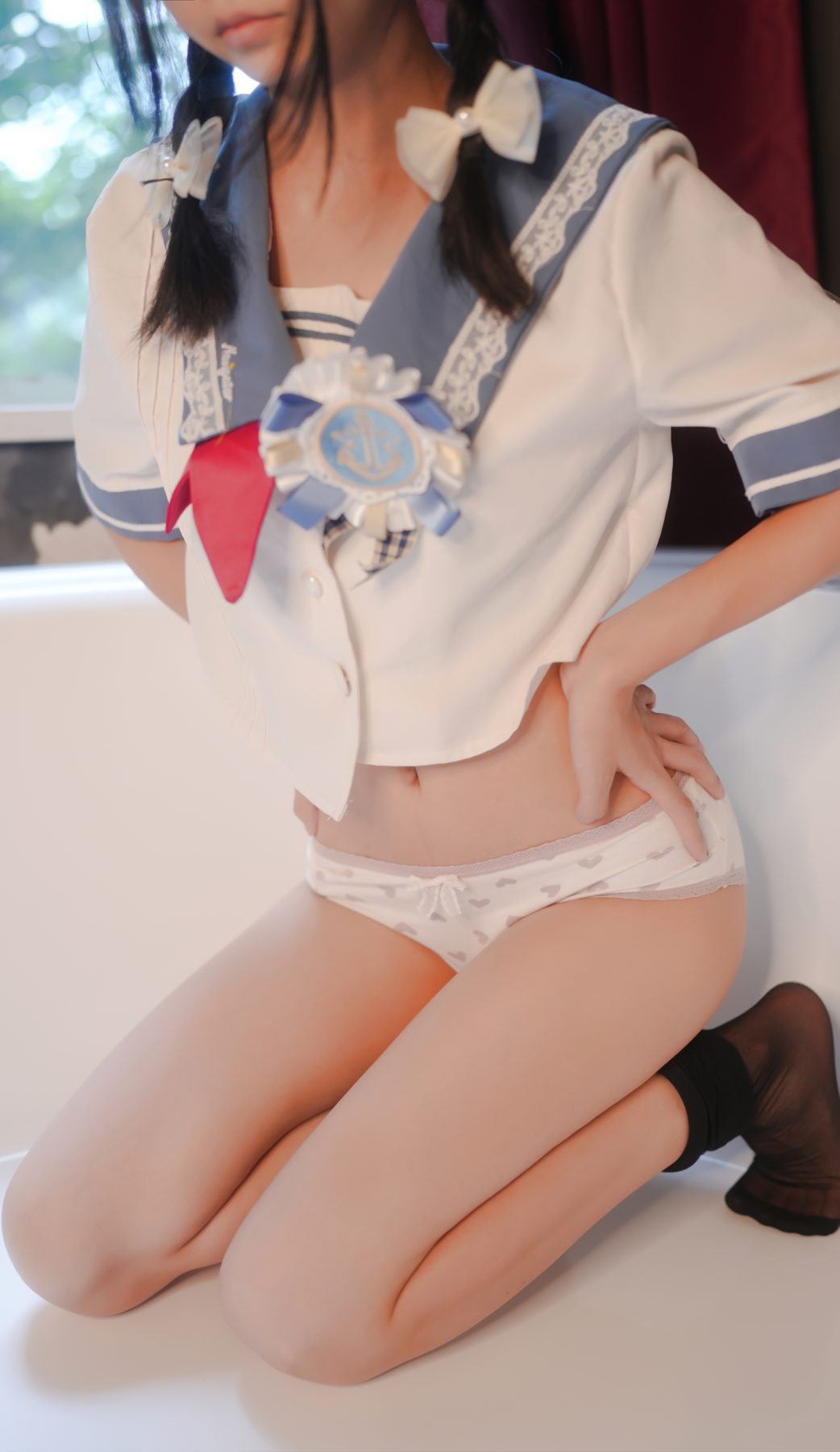 小婕 水手服黑丝 COS写真