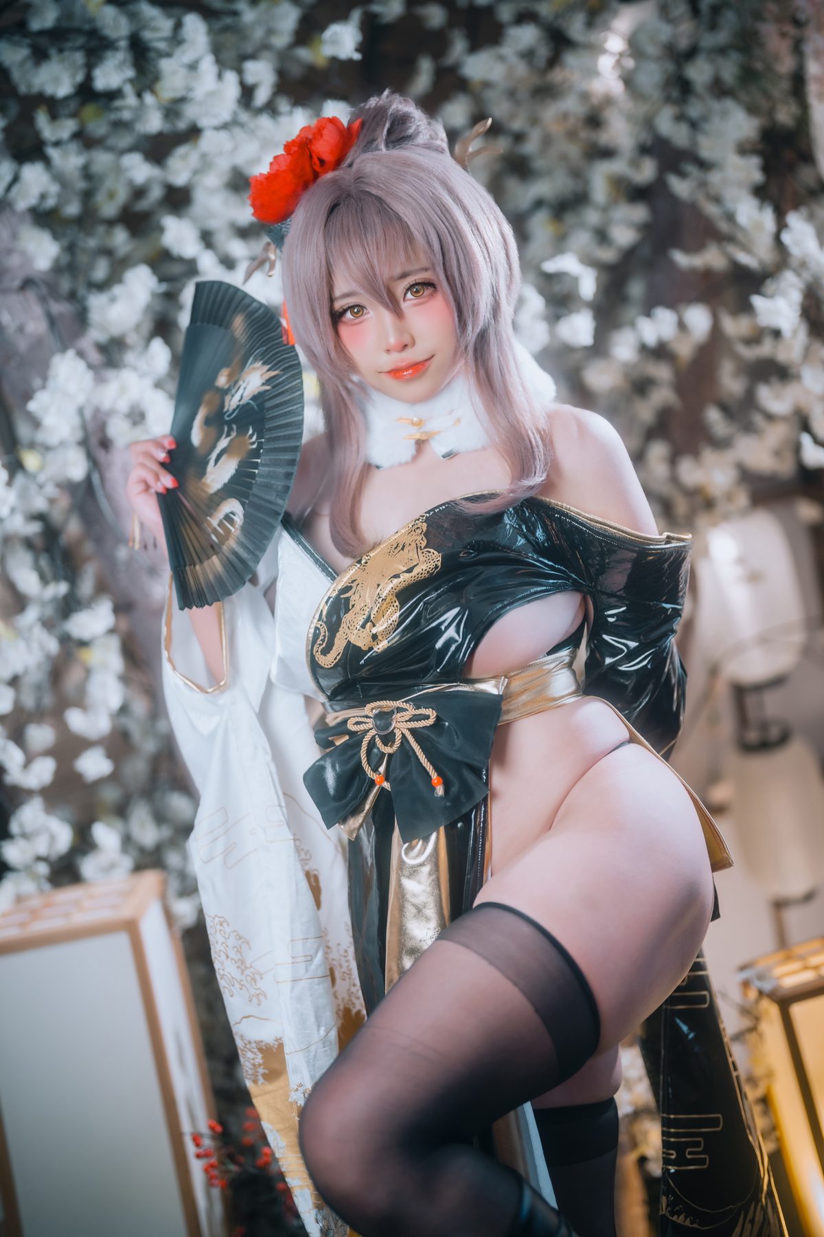 DJAWA Photo YuRa Nikke Noir Black Rabbit COS写真