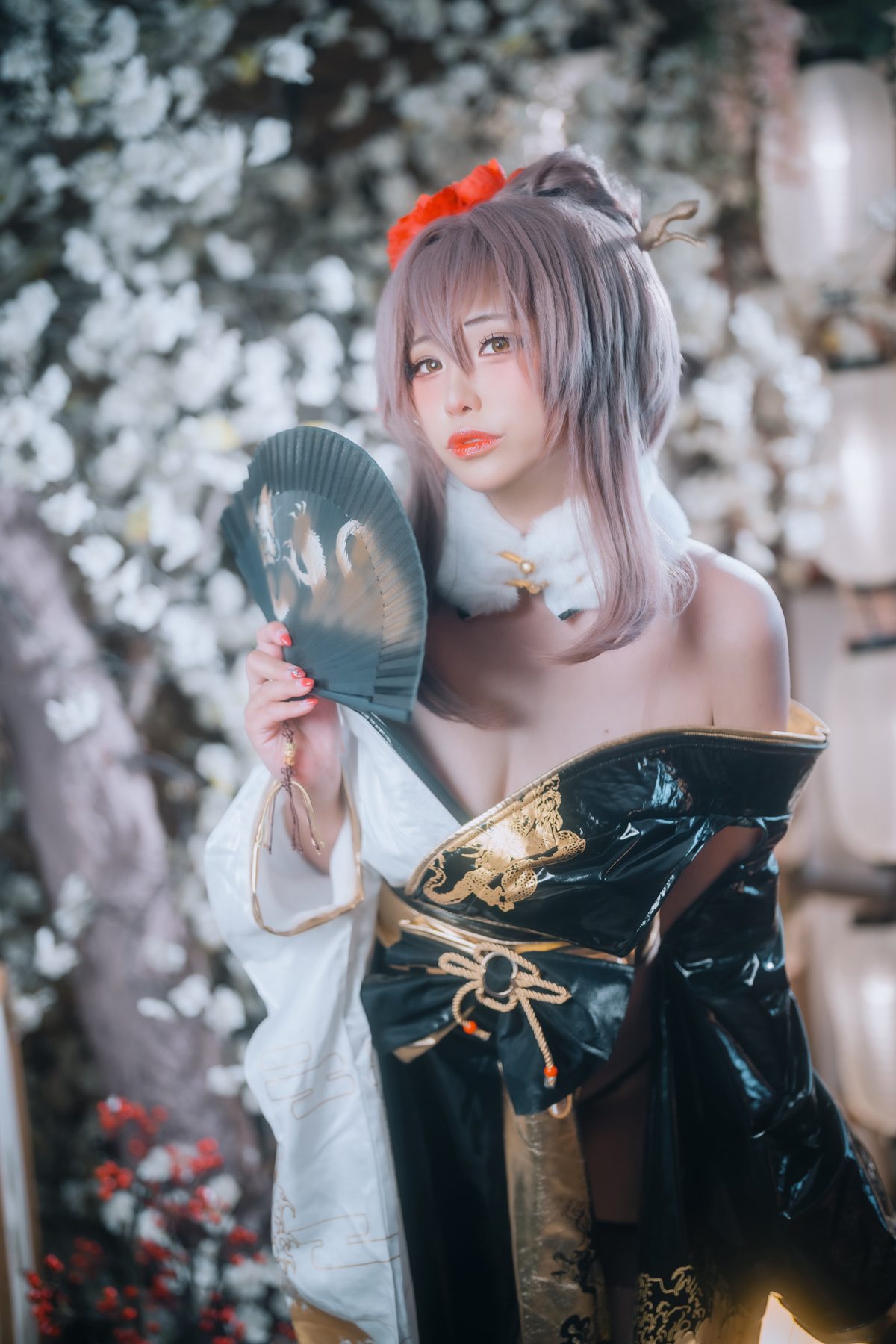 DJAWA Photo YuRa Nikke Noir Black Rabbit COS写真